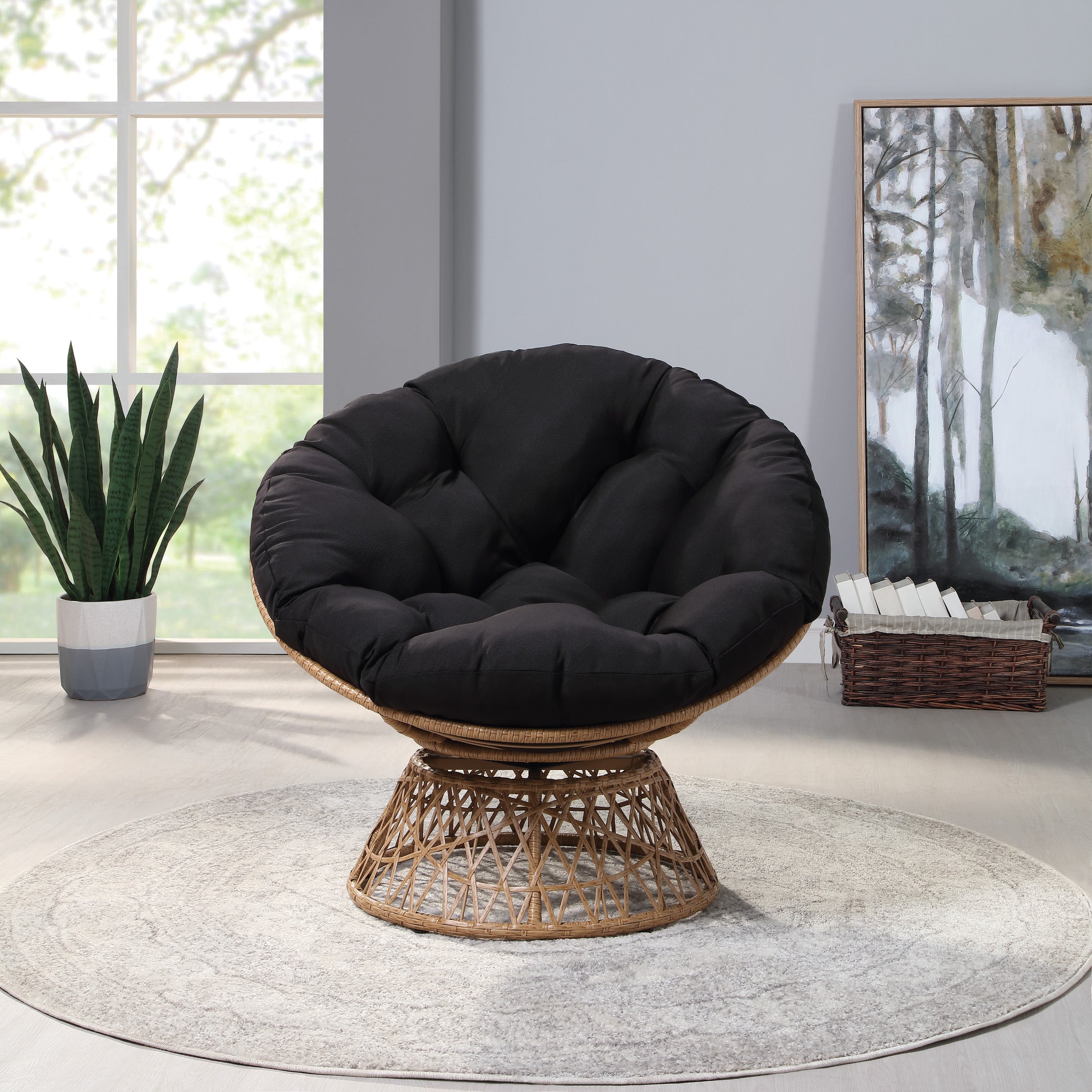 Papasan Chair - Black