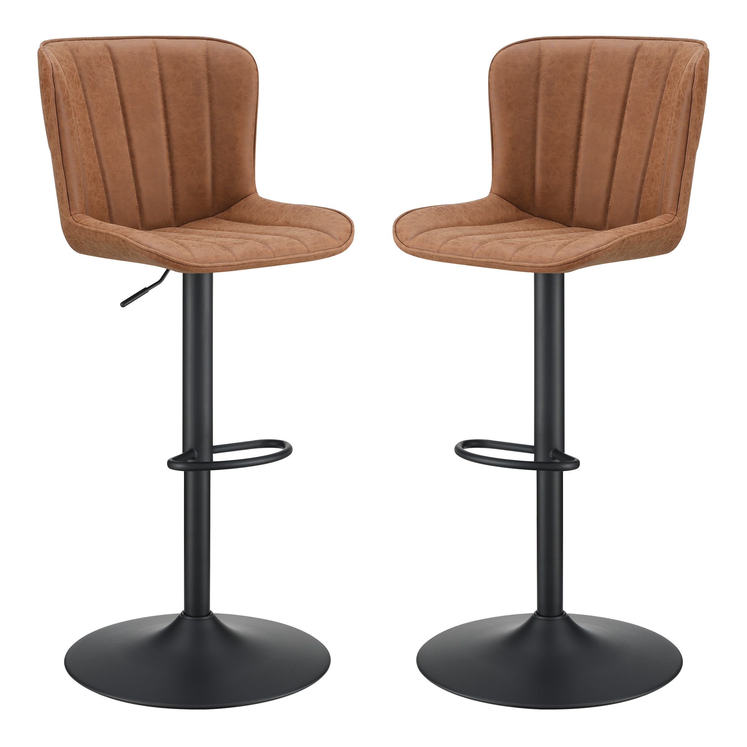 Kirkdale Height Adj Stool 2Pk - Sand