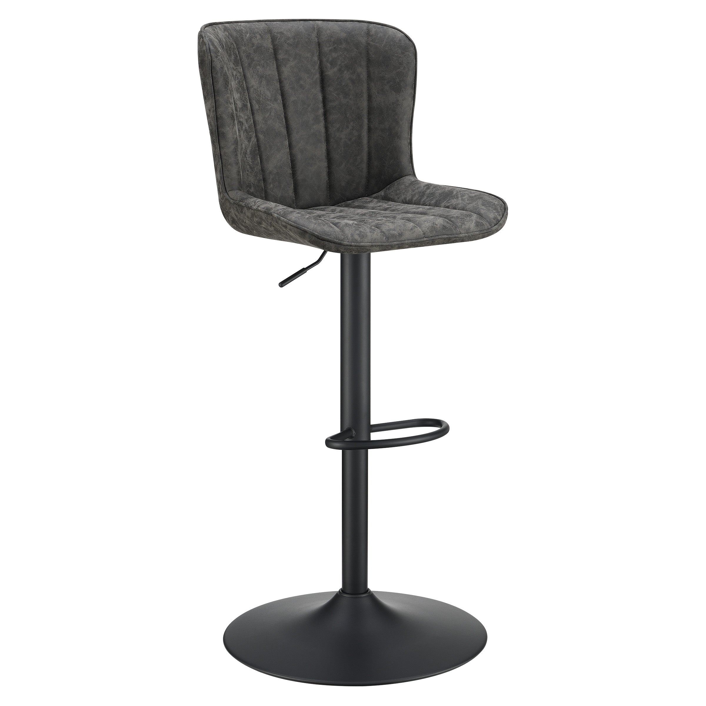 Kirkdale Height Adj Stool 2Pk - Charcoal