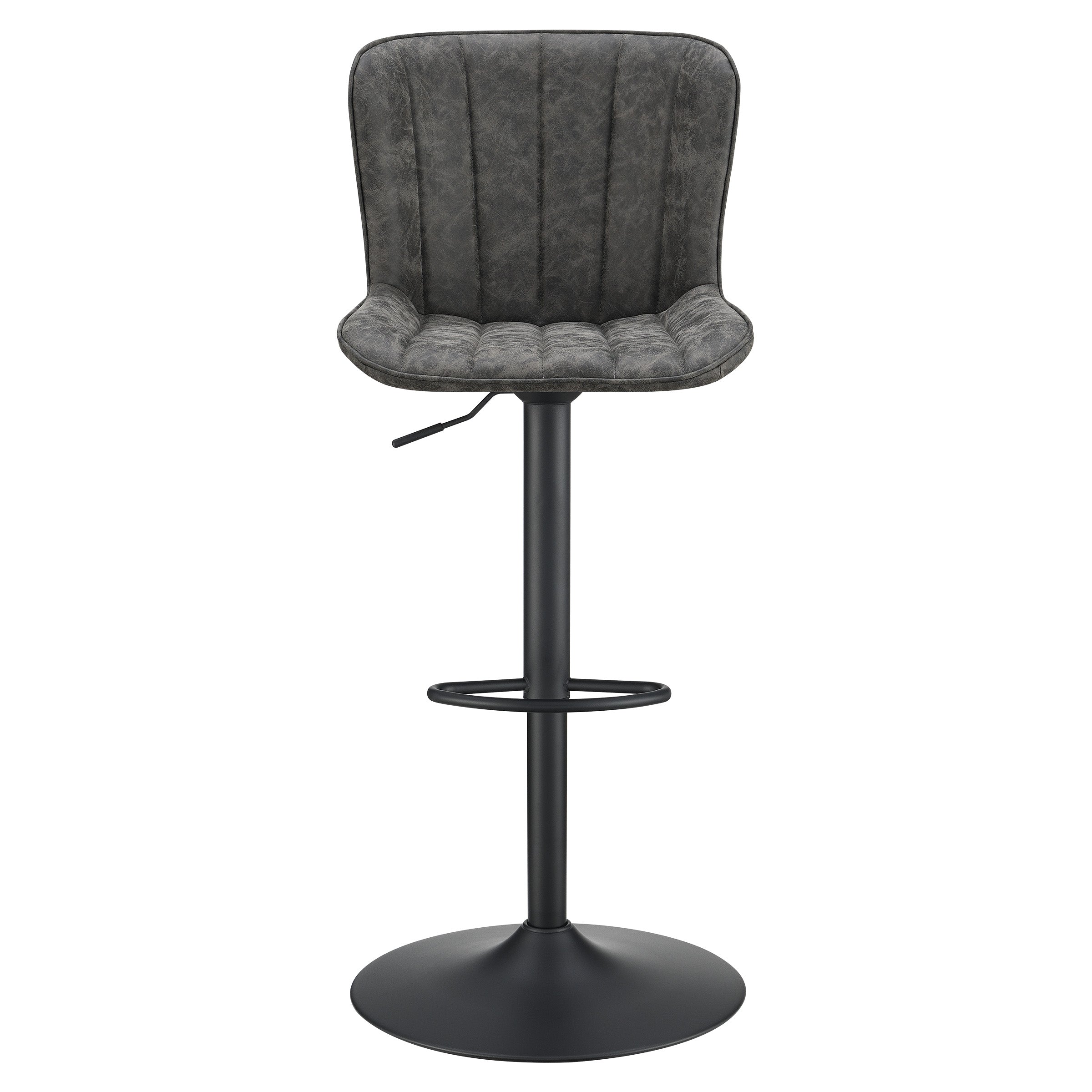 Kirkdale Height Adj Stool 2Pk - Charcoal