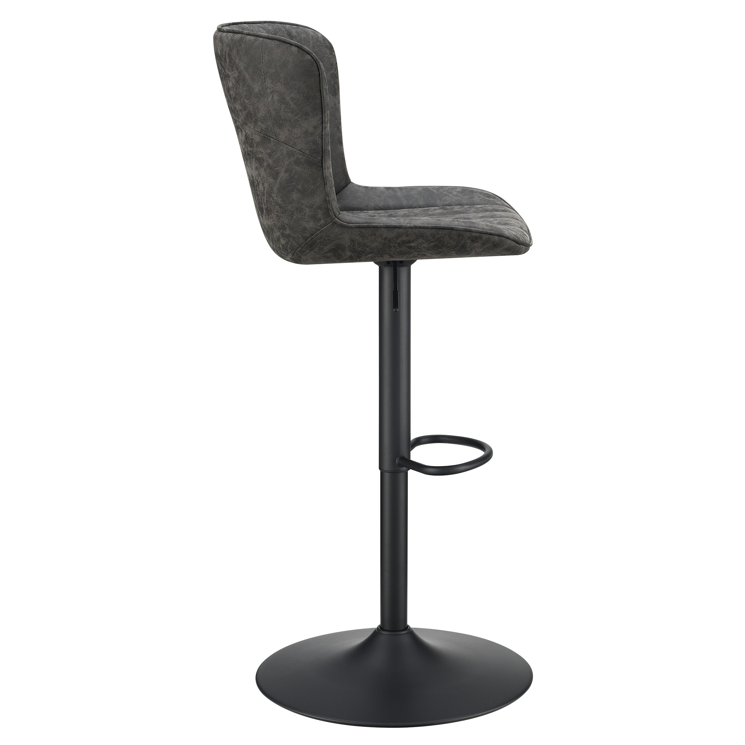 Kirkdale Height Adj Stool 2Pk - Charcoal
