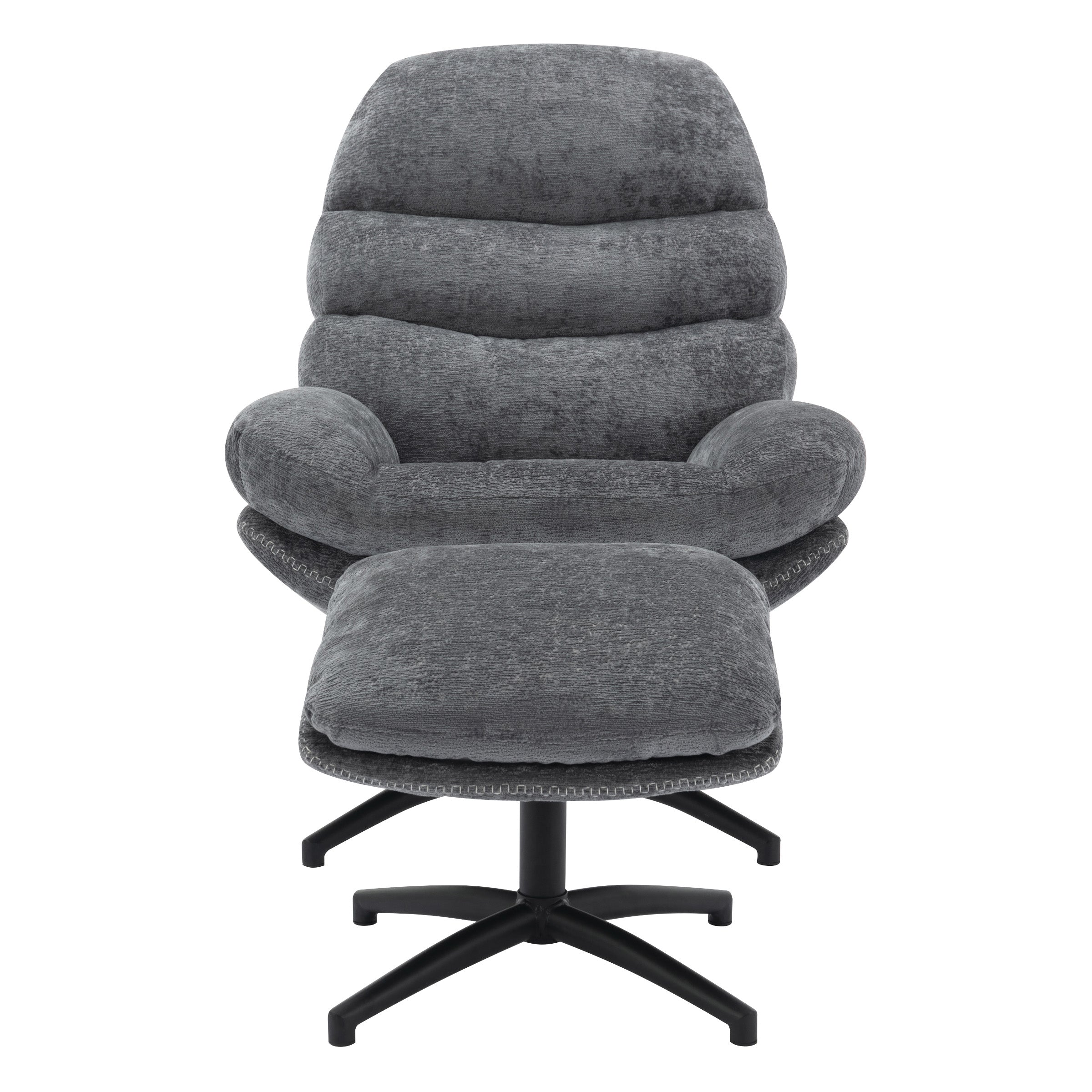 Kerry Swivel Lounge Chair - Grey