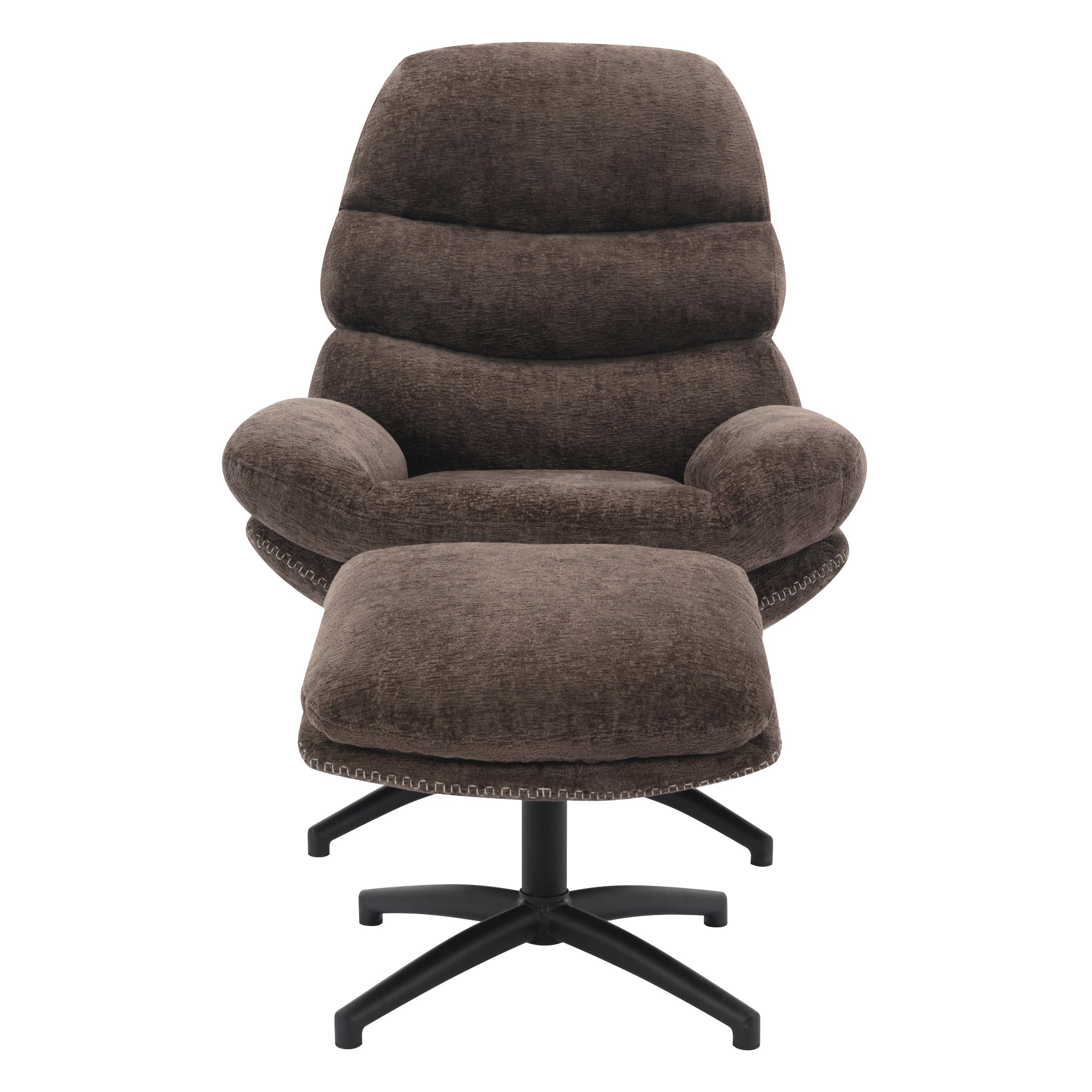 Kerry Swivel Lounge Chair - Brown