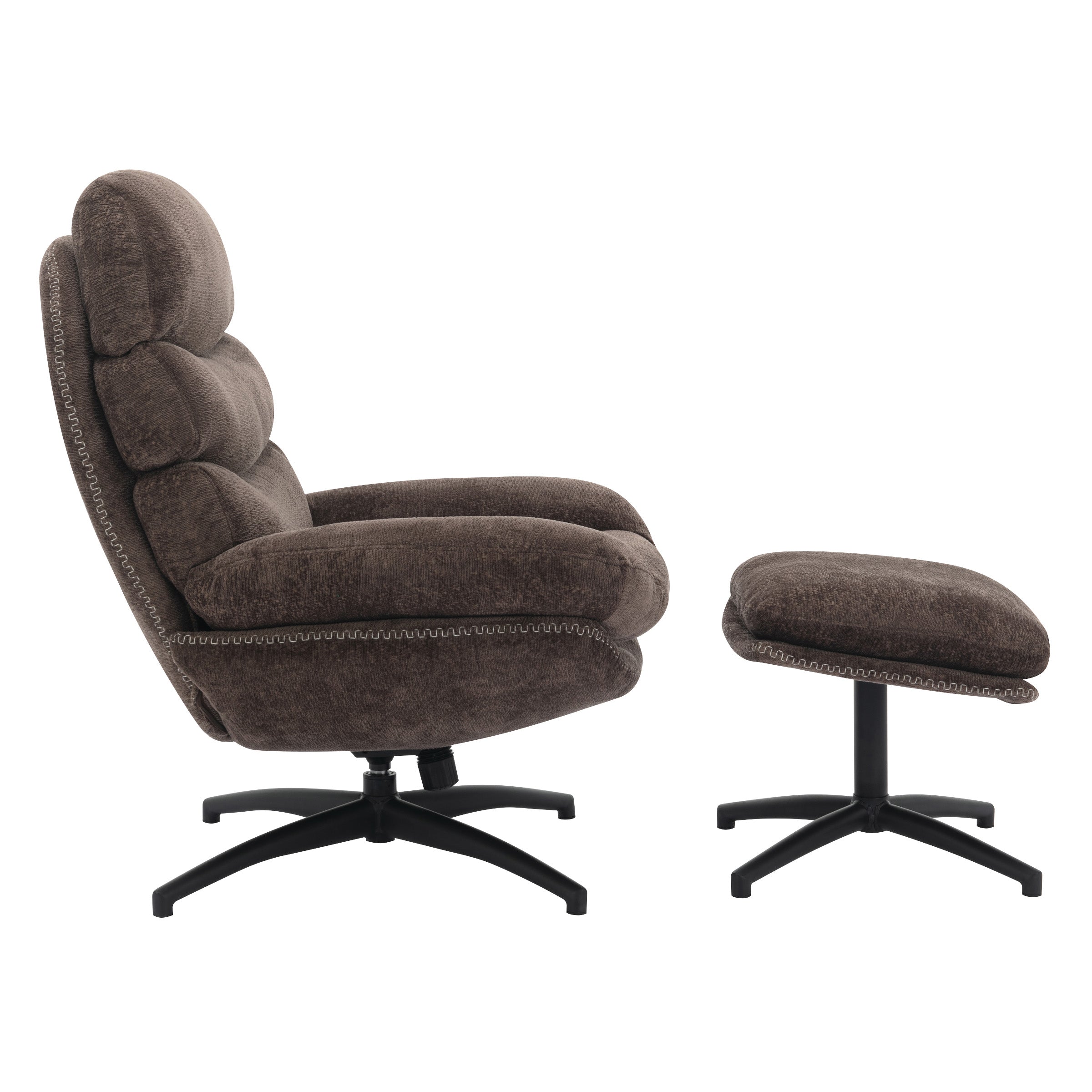 Kerry Swivel Lounge Chair - Brown