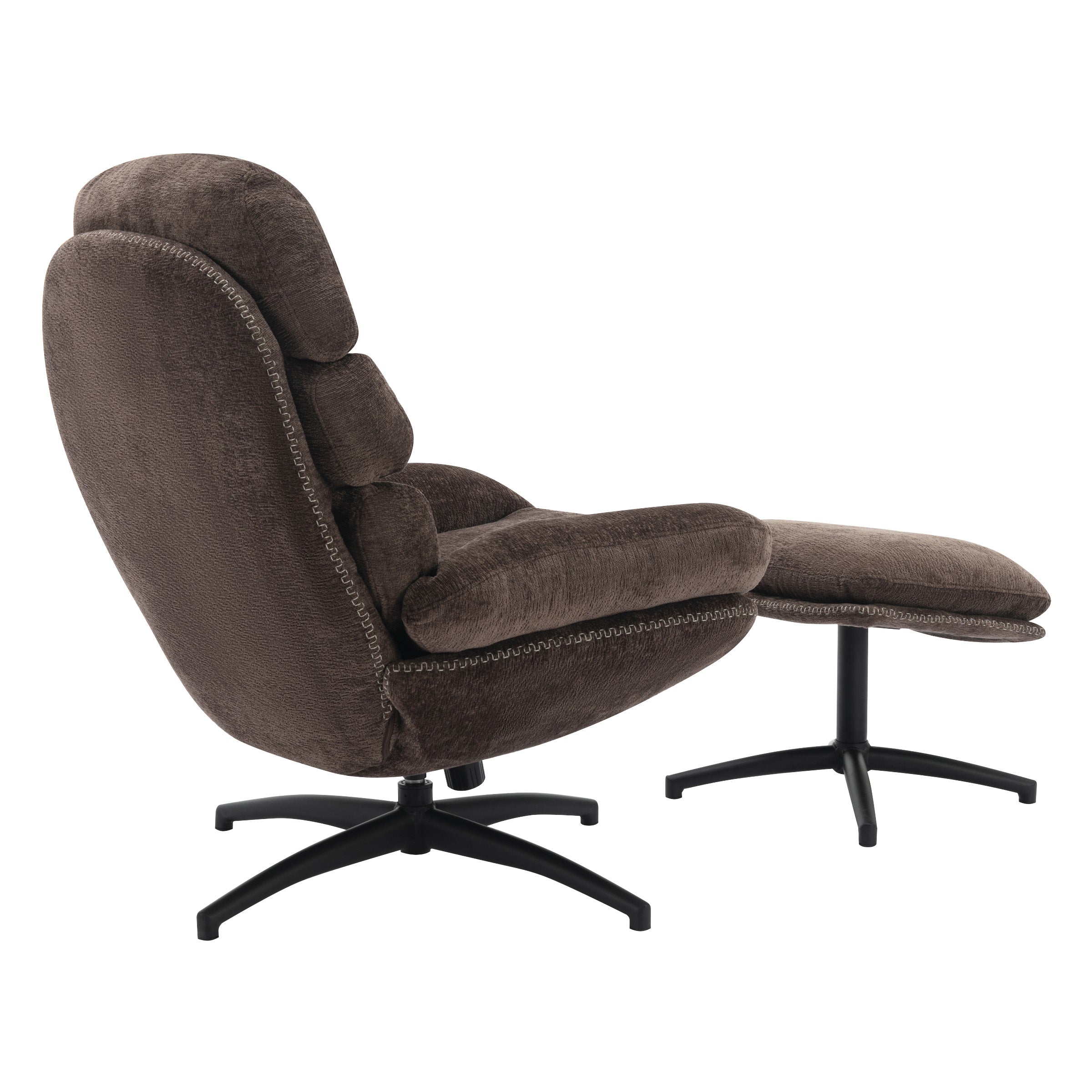 Kerry Swivel Lounge Chair - Brown