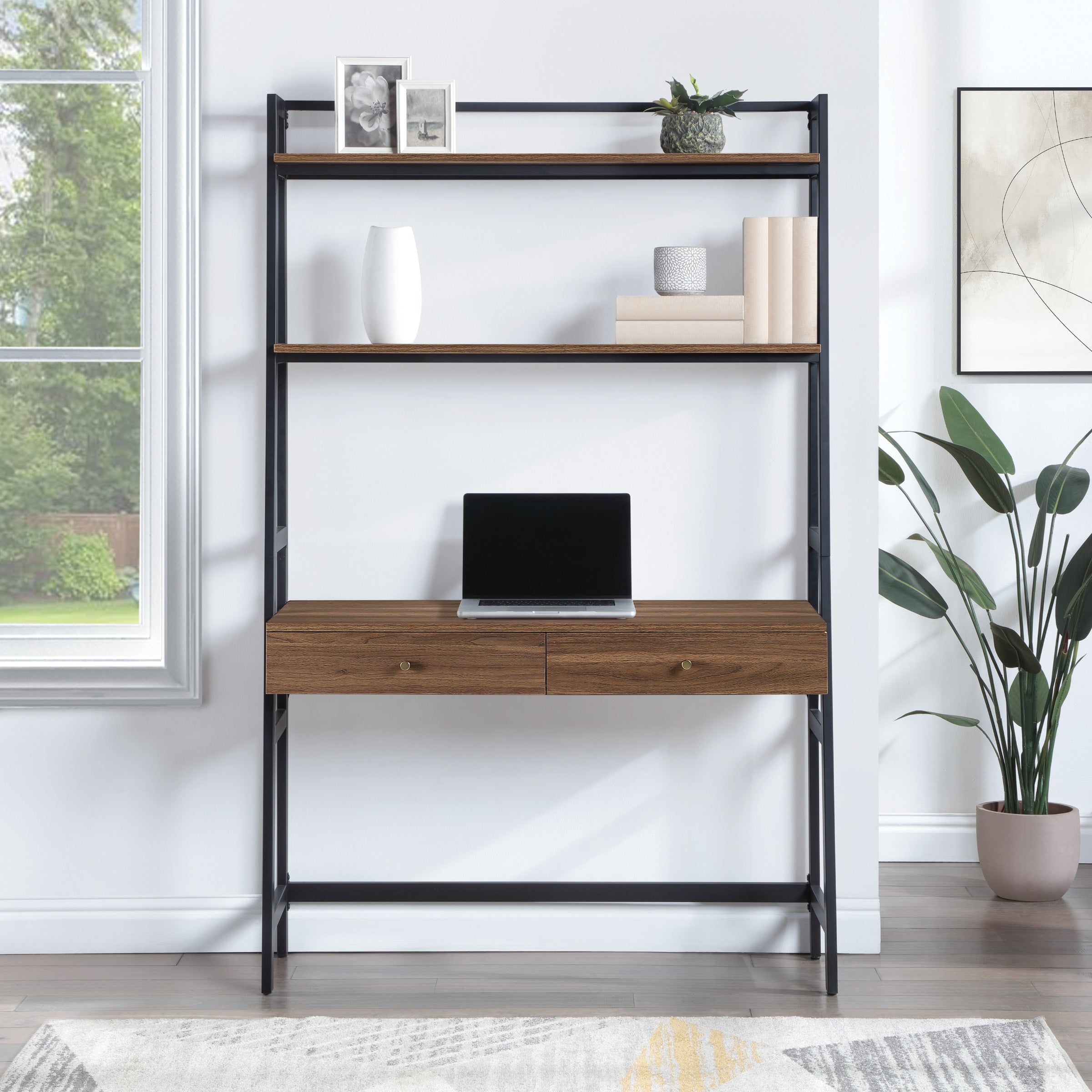 Lancaster 45" Ladder Desk - Majestic Walnut