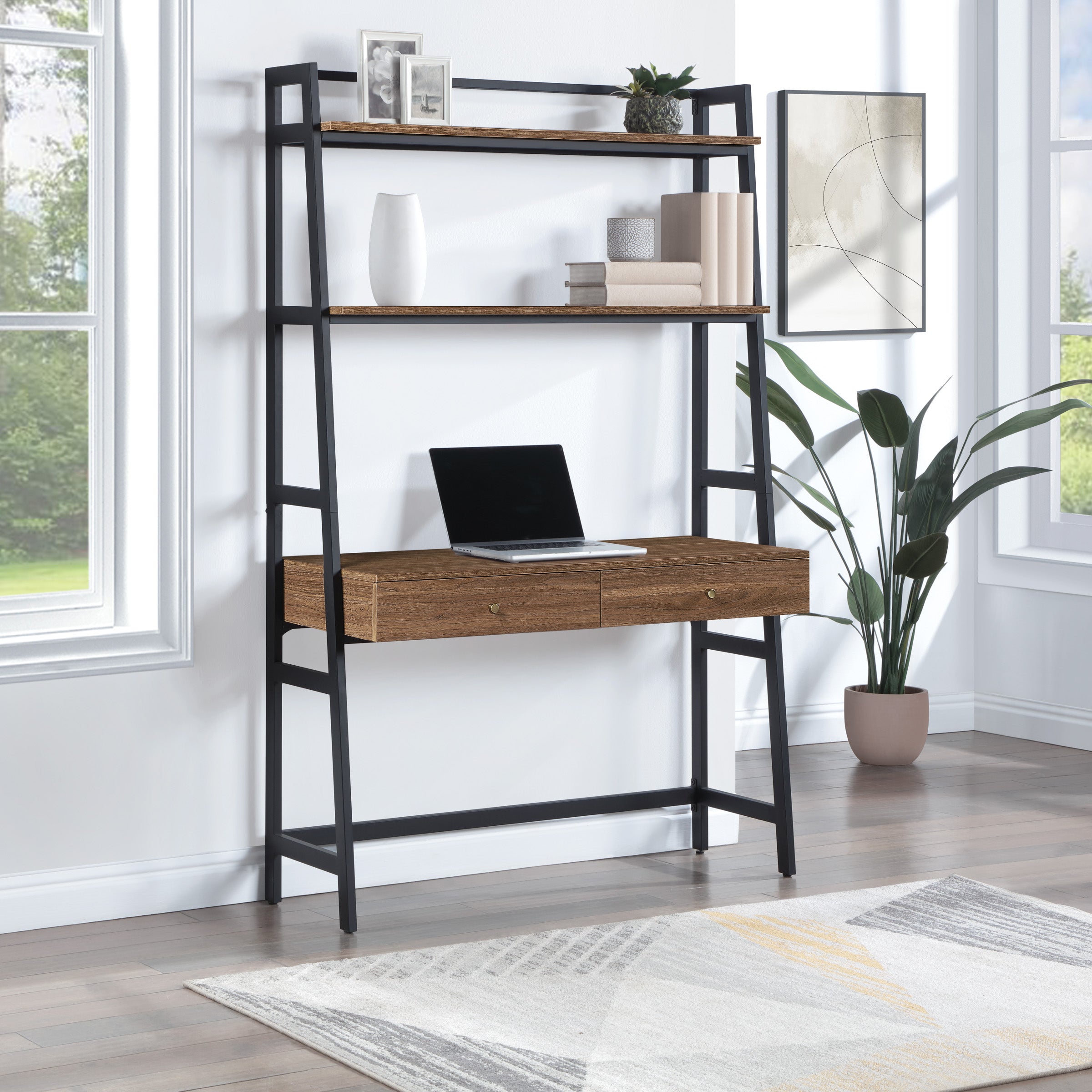 Lancaster 45" Ladder Desk - Majestic Walnut