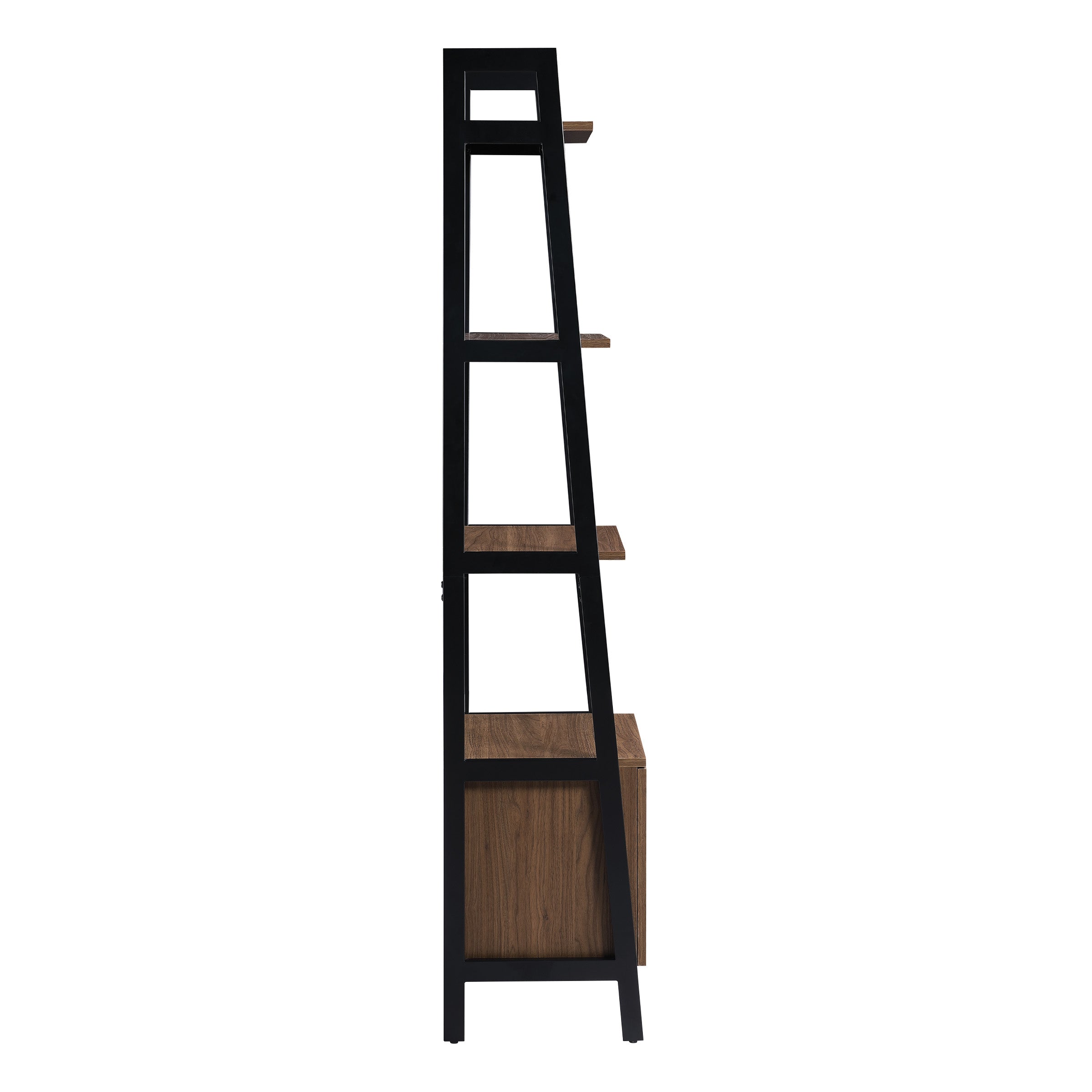Lancaster 72" Ladder Bookcase - Majestic Walnut