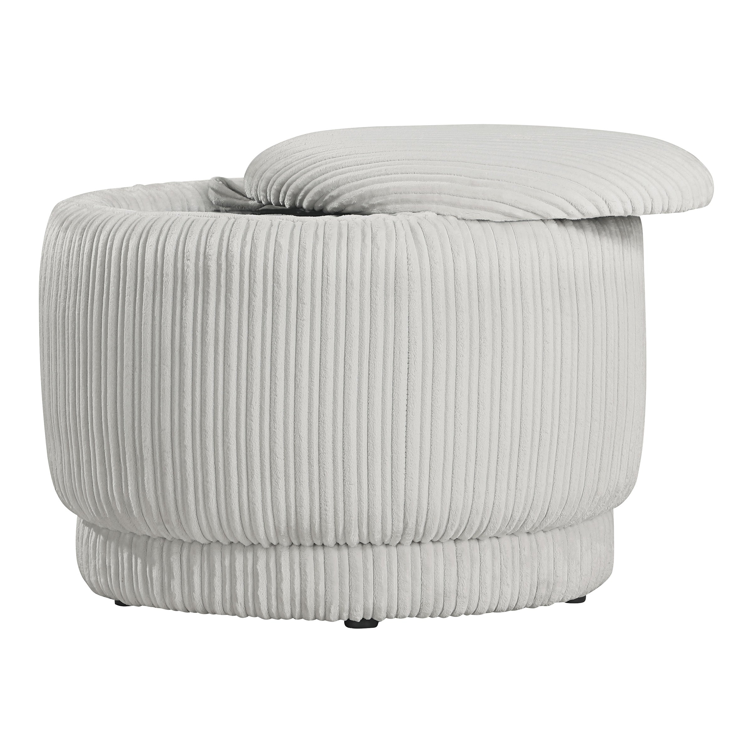 Lanyard Storage Ottoman - Taupe Cord