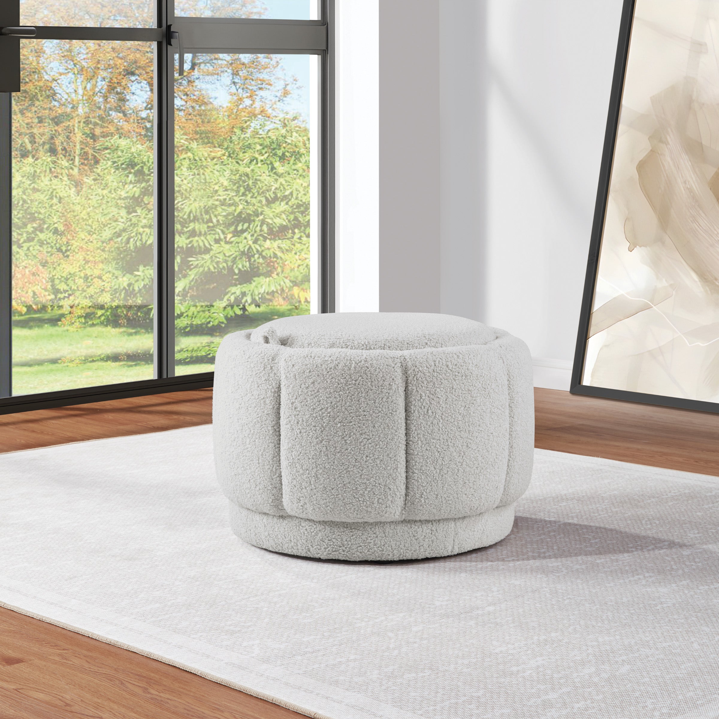 Lanyard Storage Ottoman - Fog