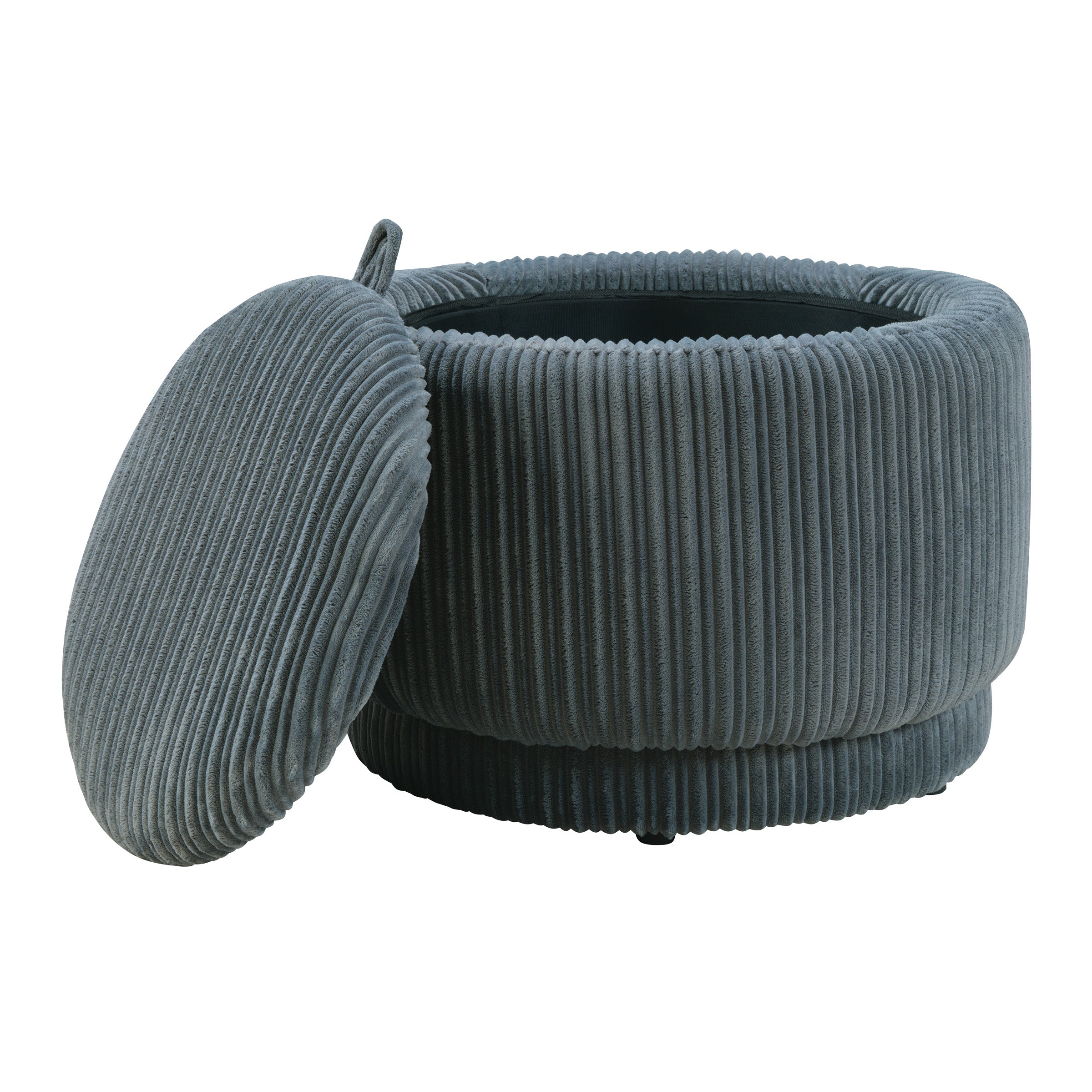 Lanyard Storage Ottoman - Slate Cord