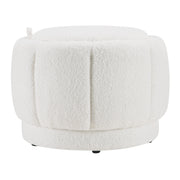 Lanyard Storage Ottoman - Ivory Sherpa