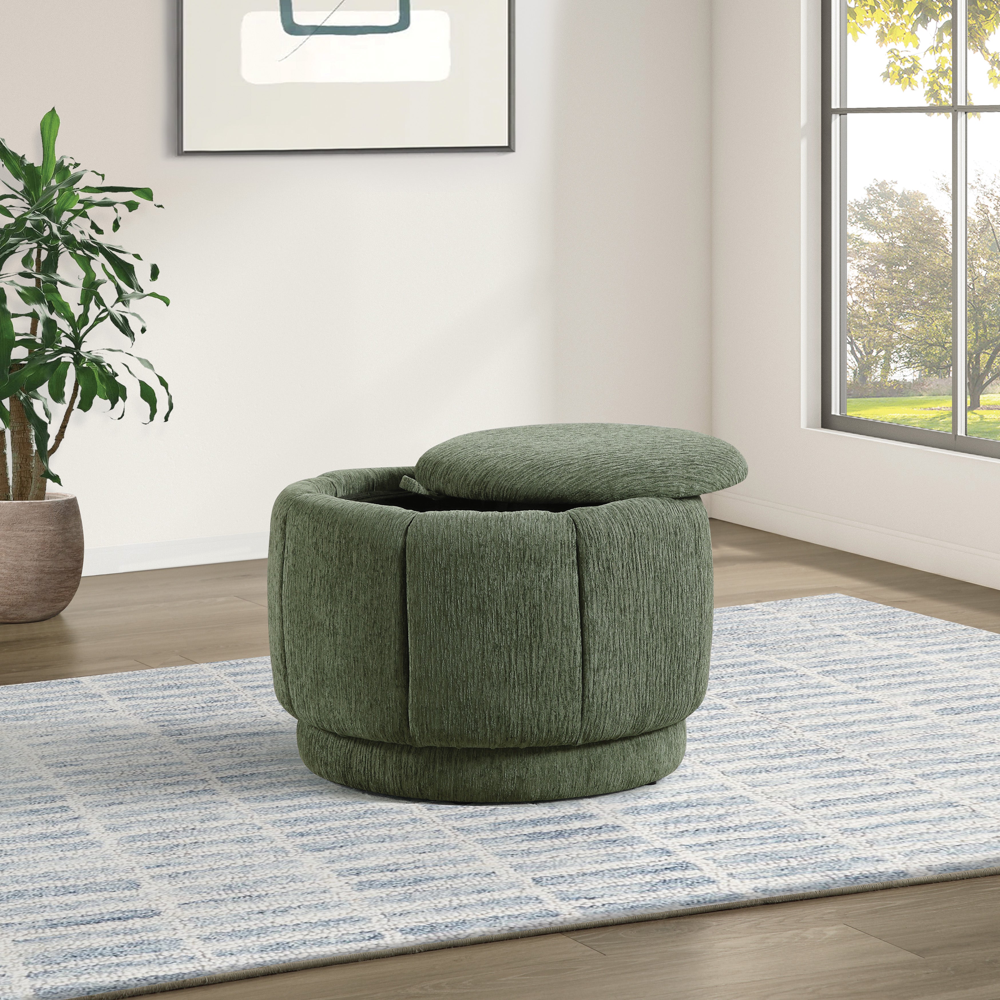 Lanyard Storage Ottoman - Pine
