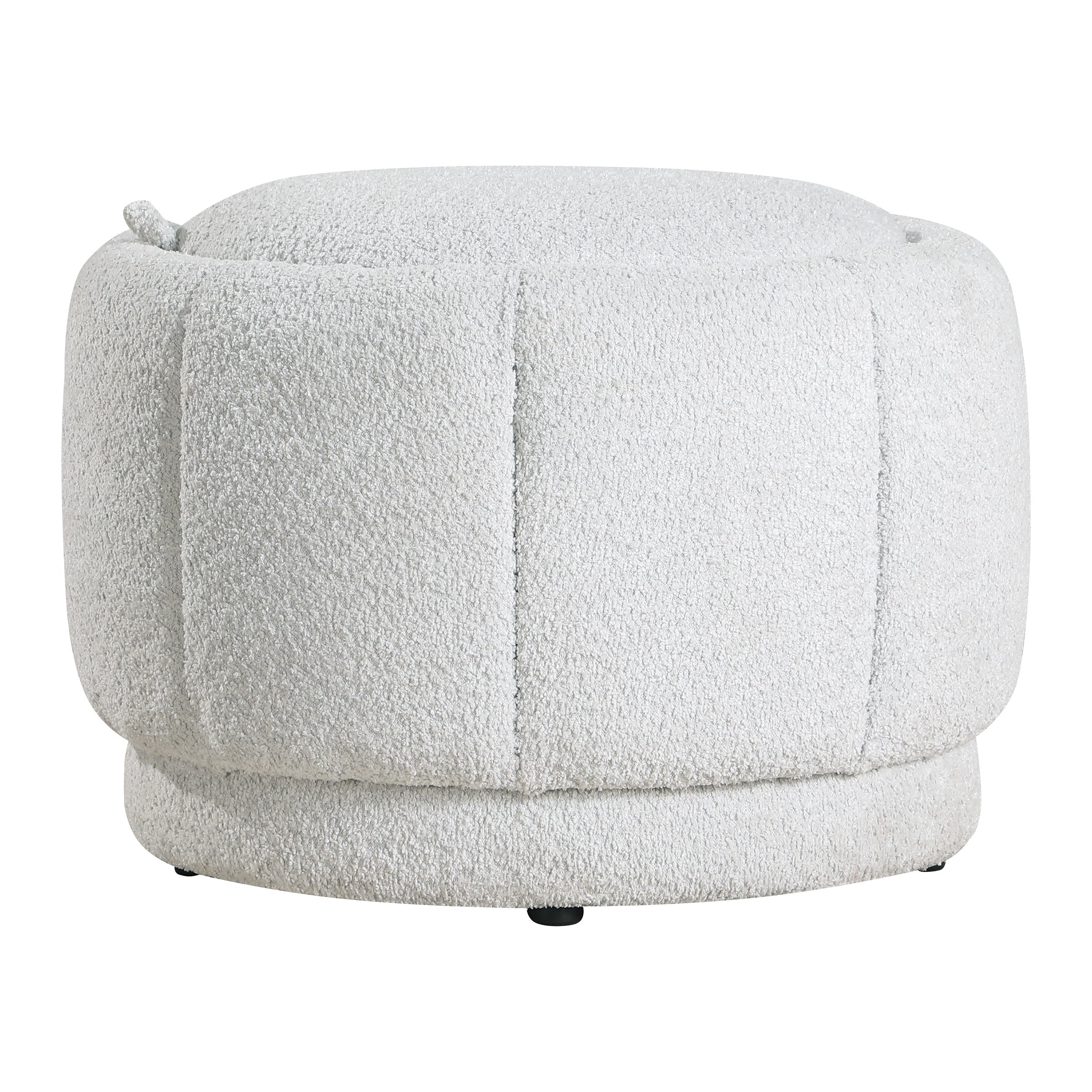 Lanyard Storage Ottoman - Sherpa Parchment