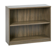 36Wx12Dx30H 2-Shelf Bookcase with 1" Thick Shelves - Urban Walnut