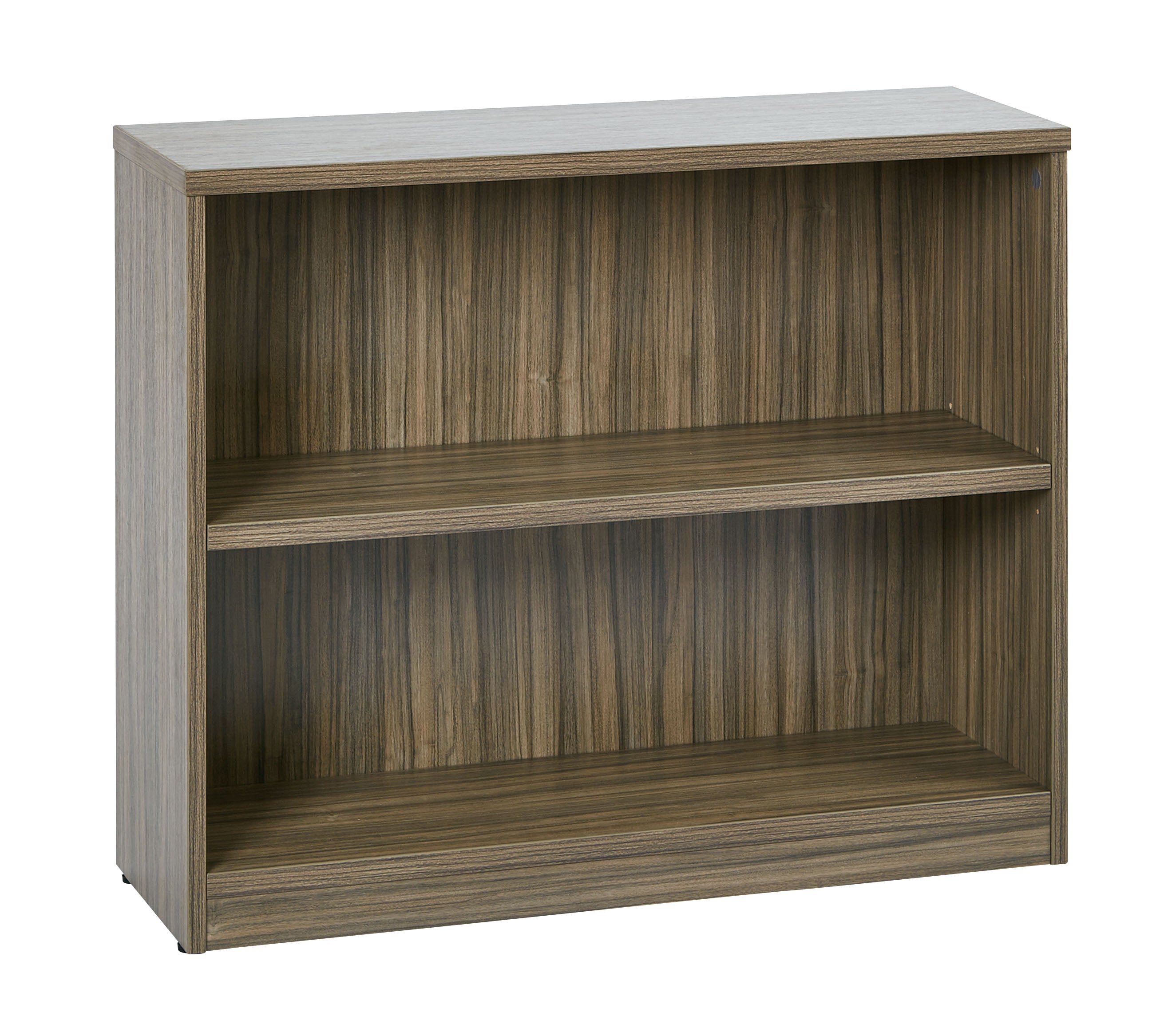 36Wx12Dx30H 2-Shelf Bookcase with 1" Thick Shelves - Urban Walnut