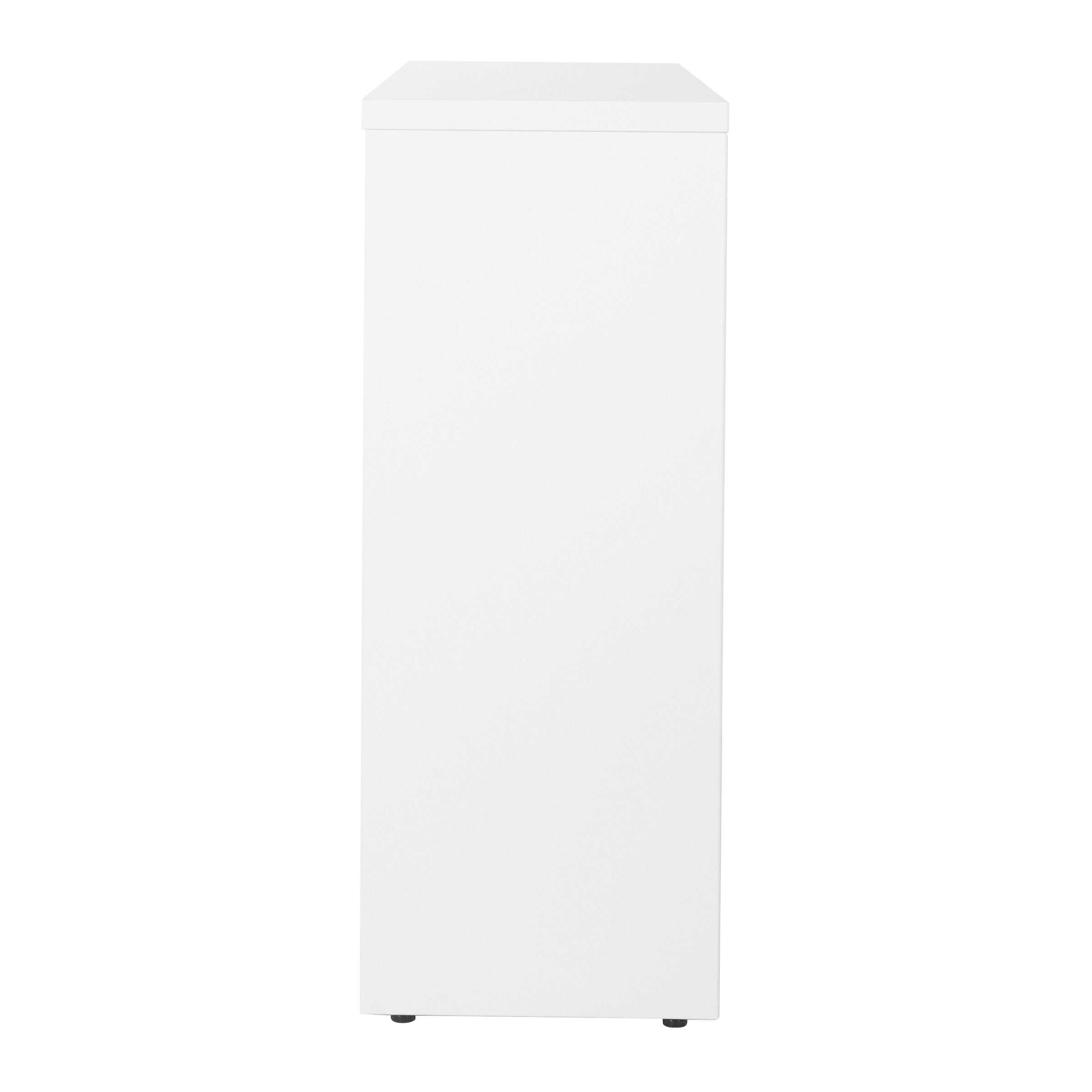 36Wx12Dx30H 2-Shelf Bookcase with 1" Thick Shelves - White