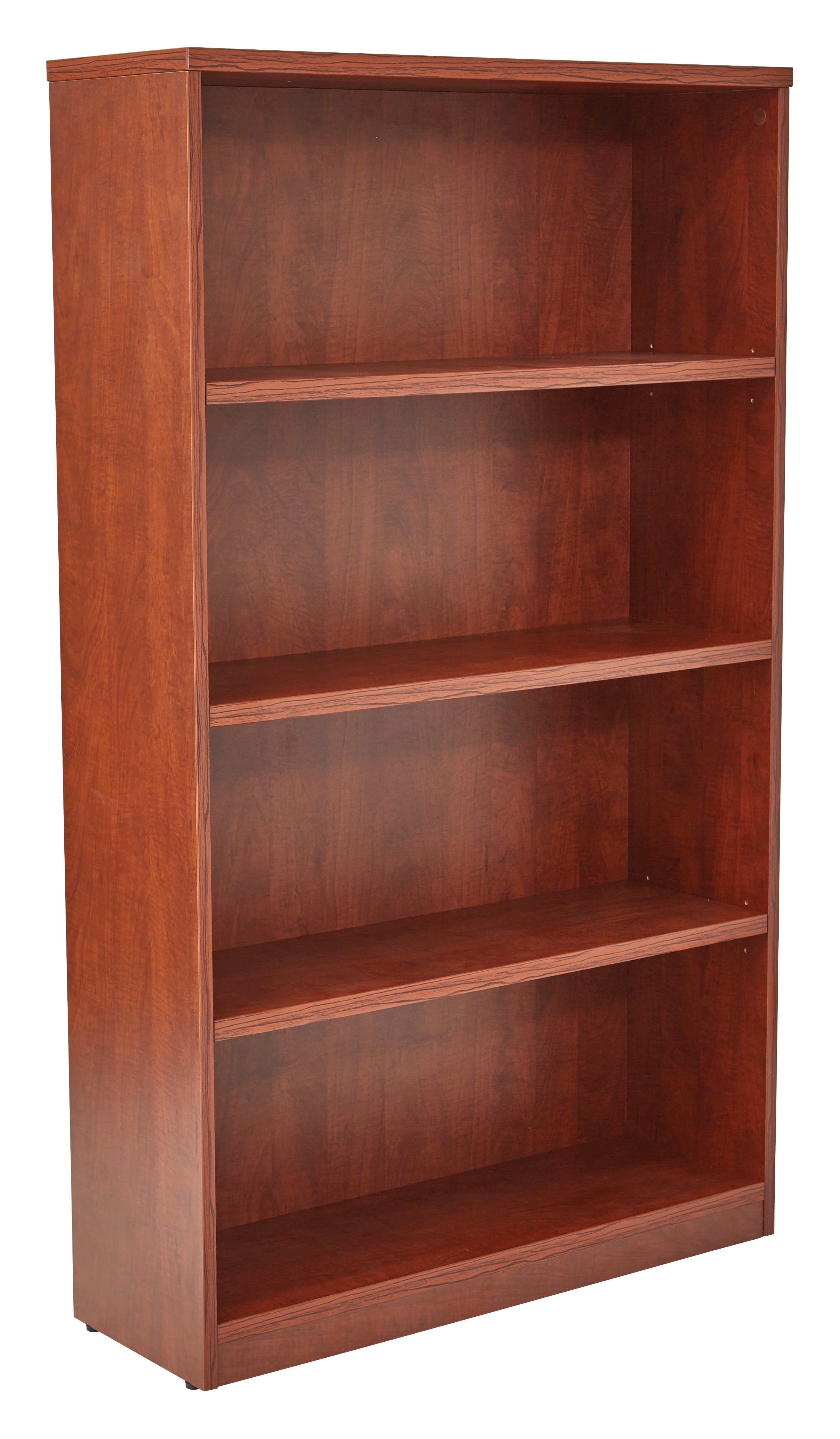36Wx12Dx60H 4-Shelf Bookcase with 1" Thick Shelves - - Cherry