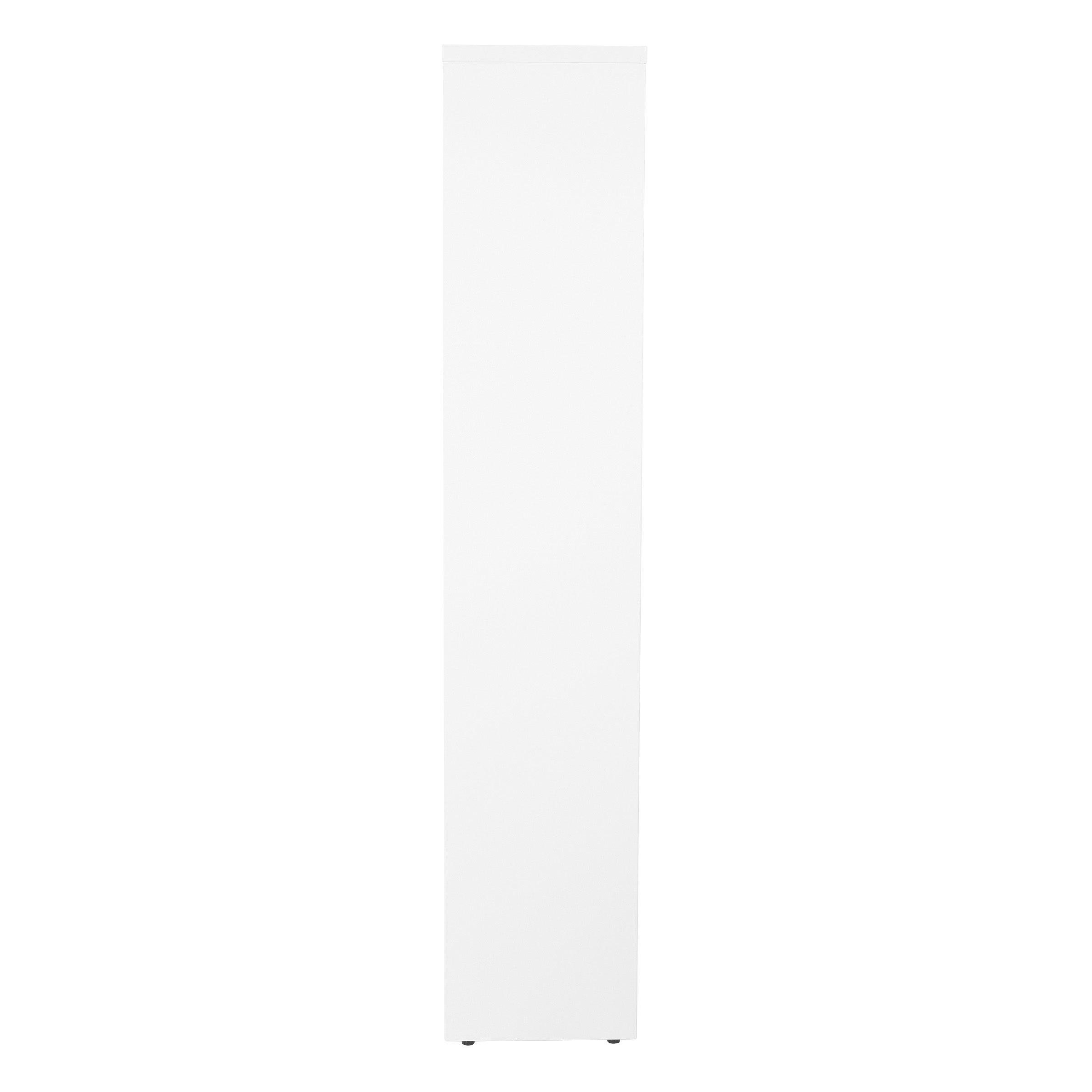 36Wx12Dx60H 4-Shelf Bookcase with 1" Thick Shelves - - White