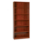 36Wx12Dx84H 6-Shelf Bookcase with 1" Thick Shelves - - Mahogany