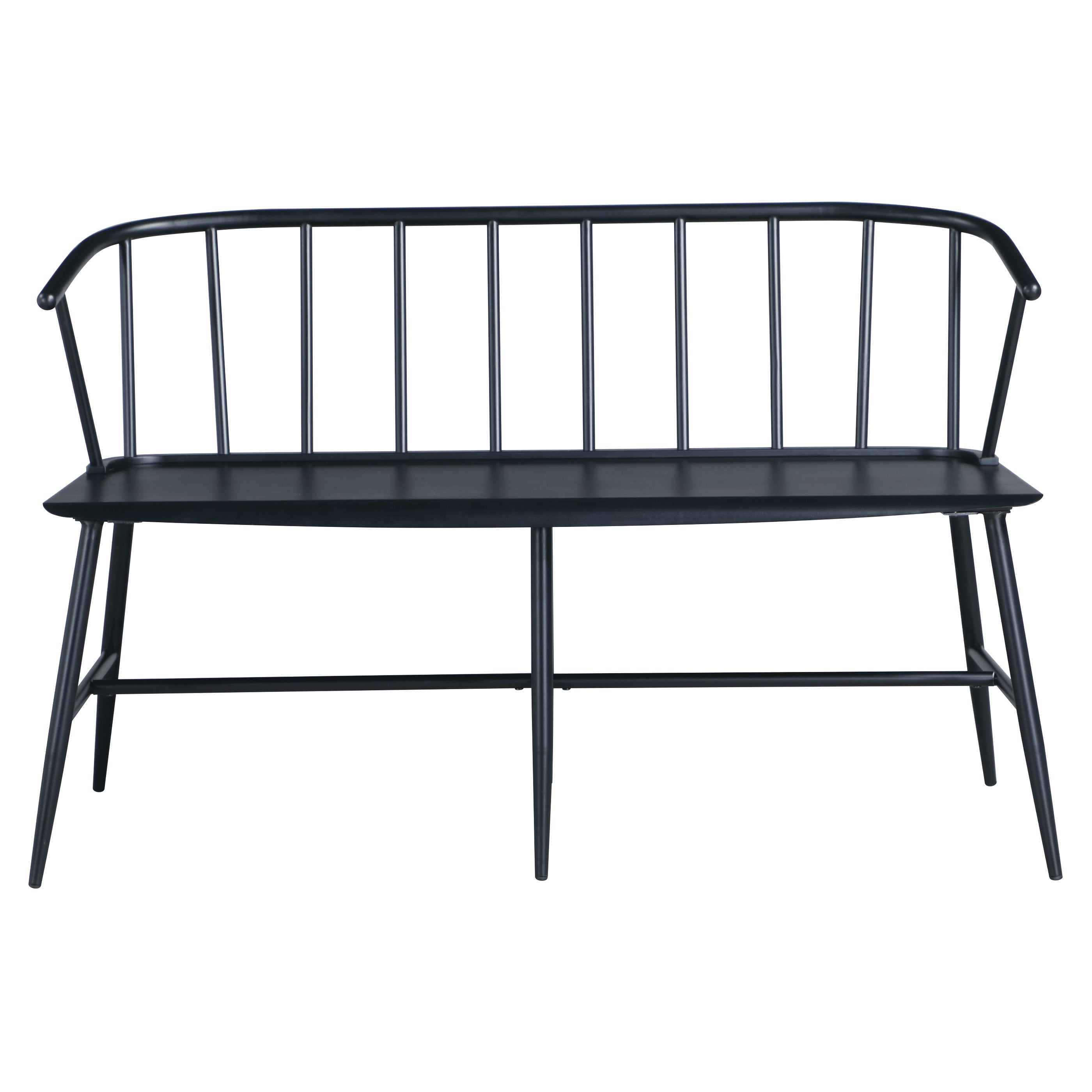 Lincoln All Metal Bench - Black