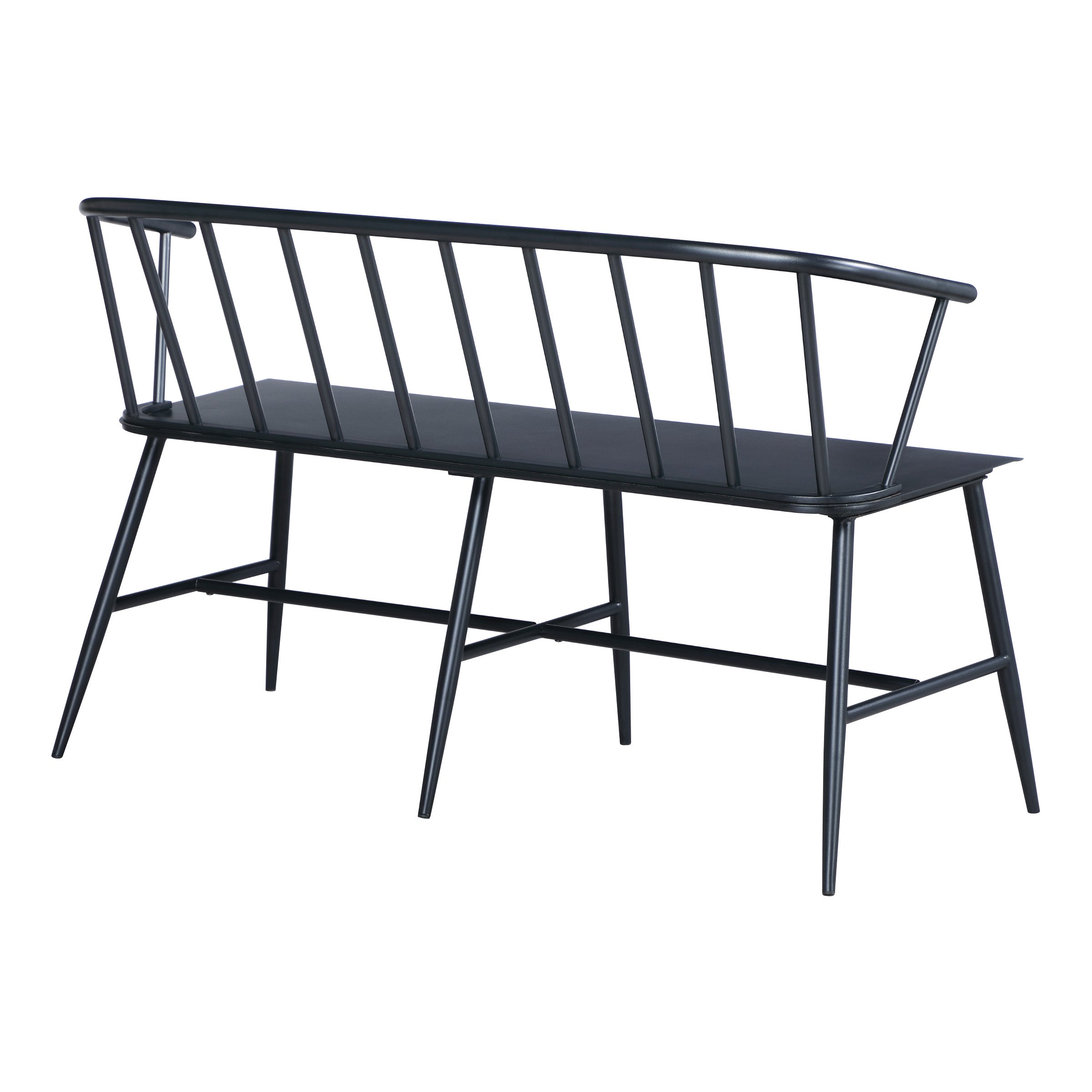 Lincoln All Metal Bench - Black