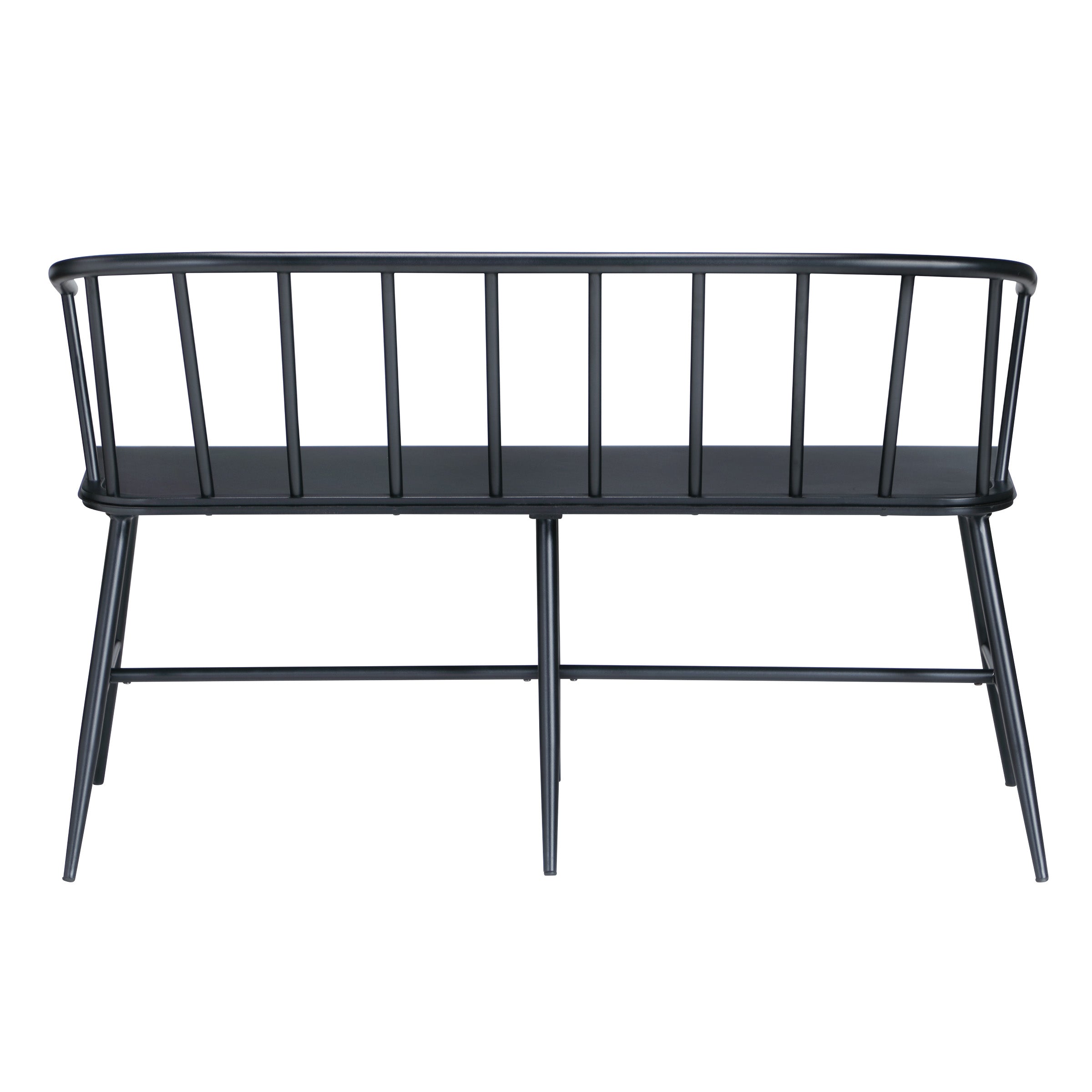 Lincoln All Metal Bench - Black