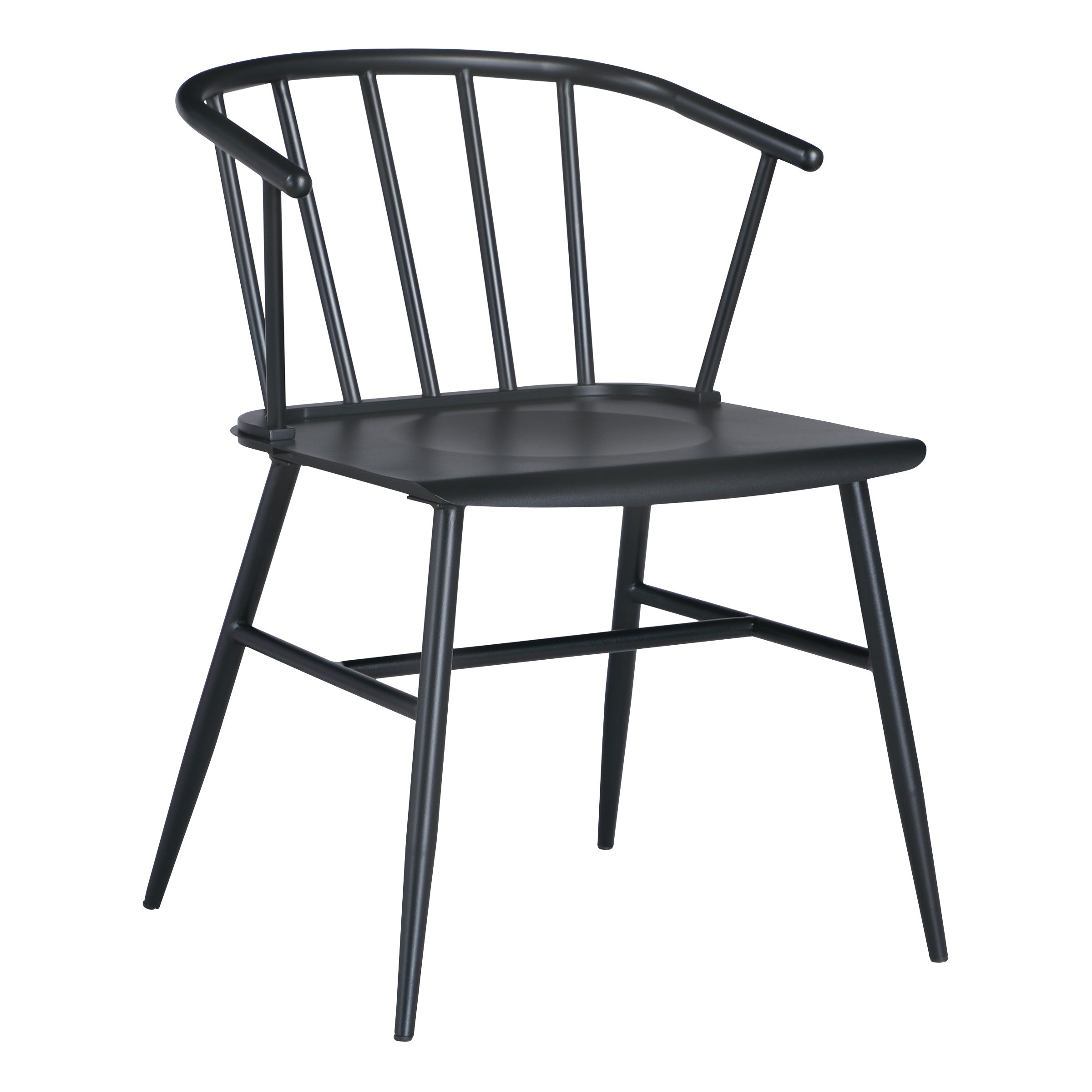 Lincoln All Metal Chair - Black