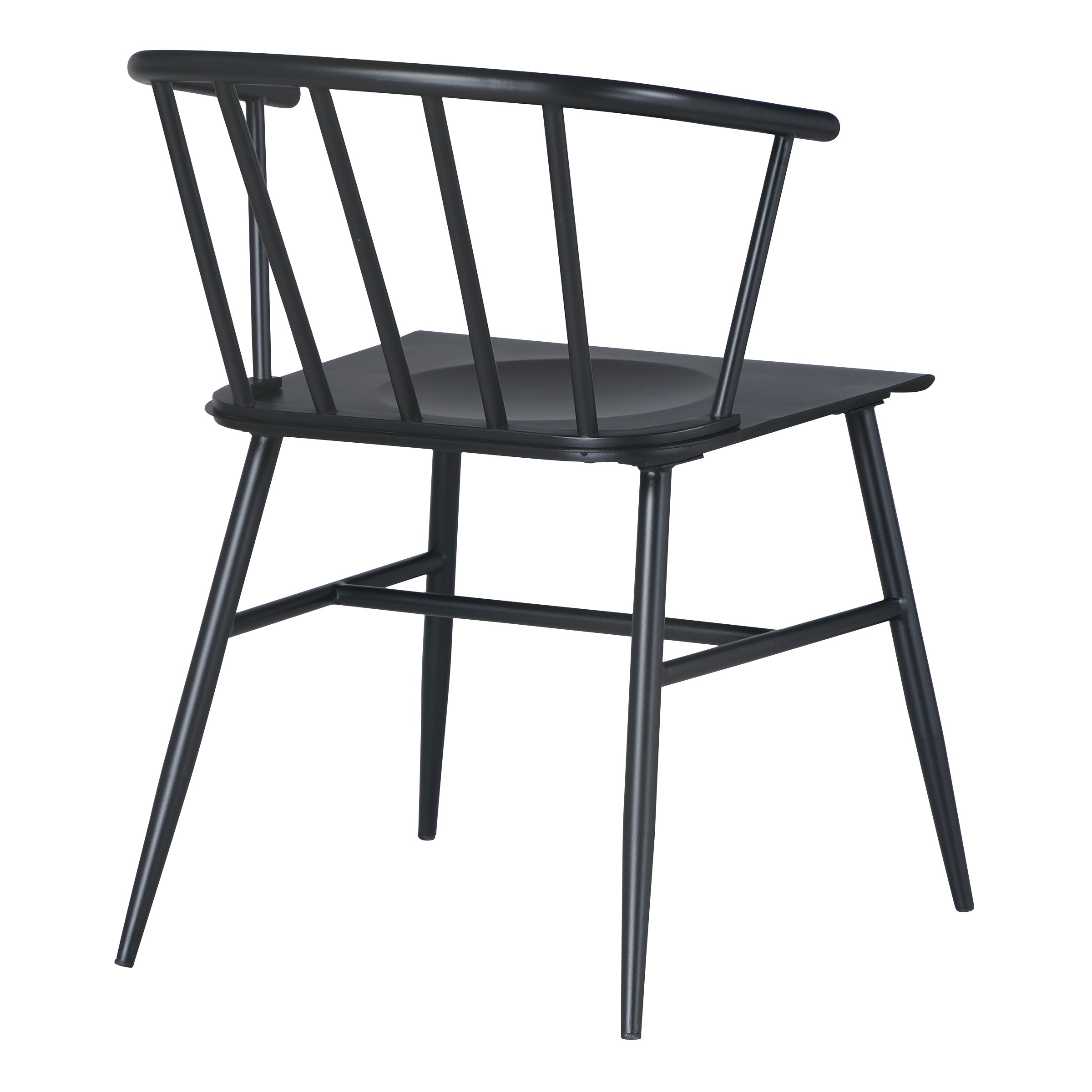 Lincoln All Metal Chair - Black