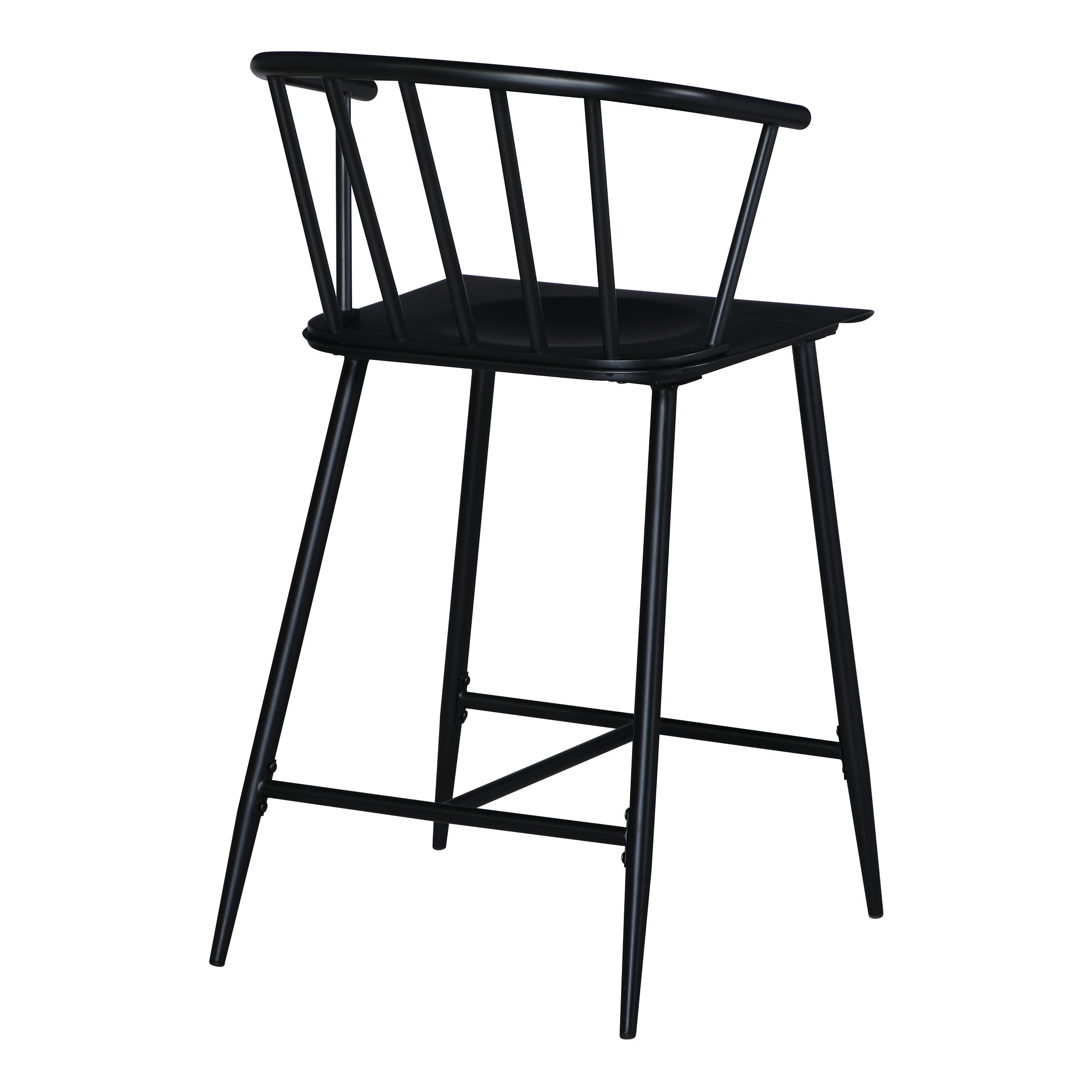 Lincoln All Metal Counter Stool - Black