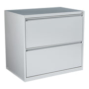 30" Wide 2 Drawer Lateral File - Silver