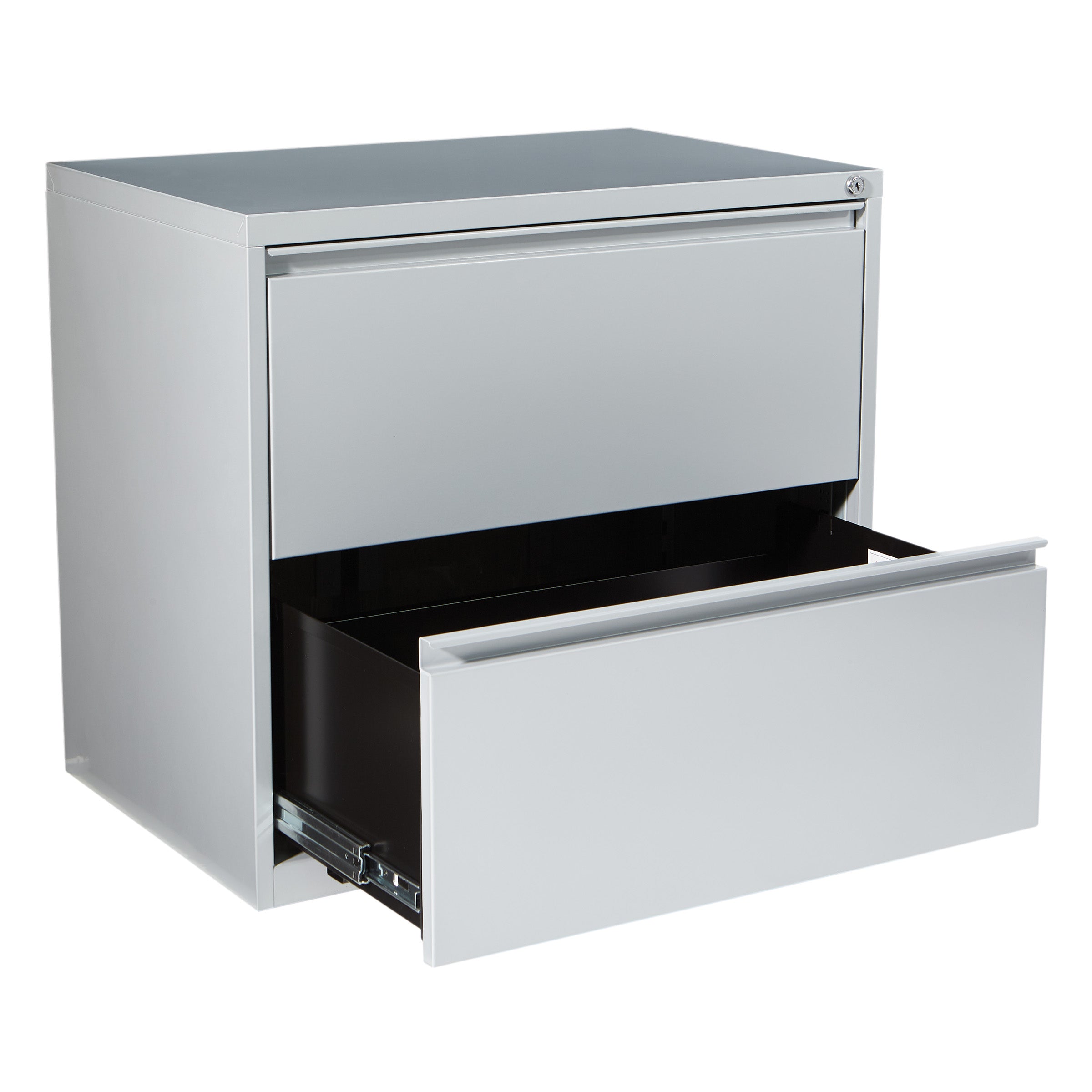 30" Wide 2 Drawer Lateral File - Silver
