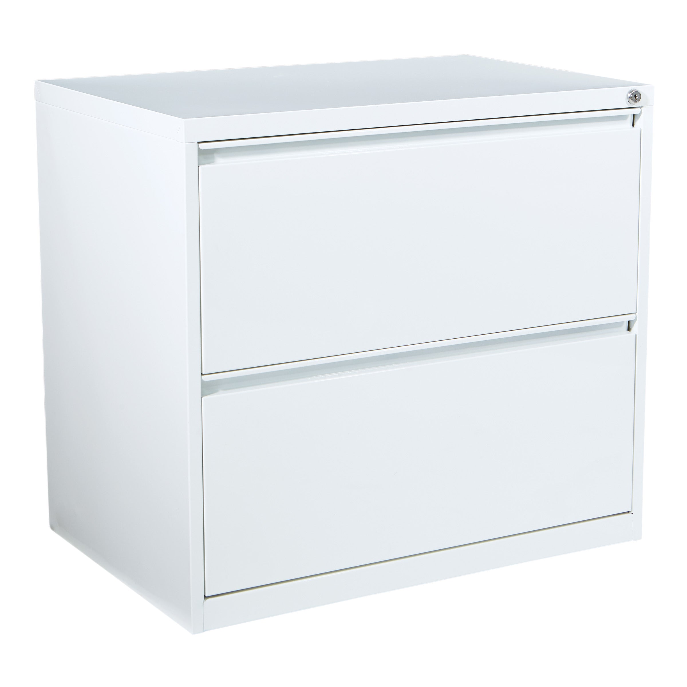 30" Wide 2 Drawer Lateral File - White