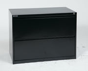 36" Wide 2 Drawer Lateral File - Black