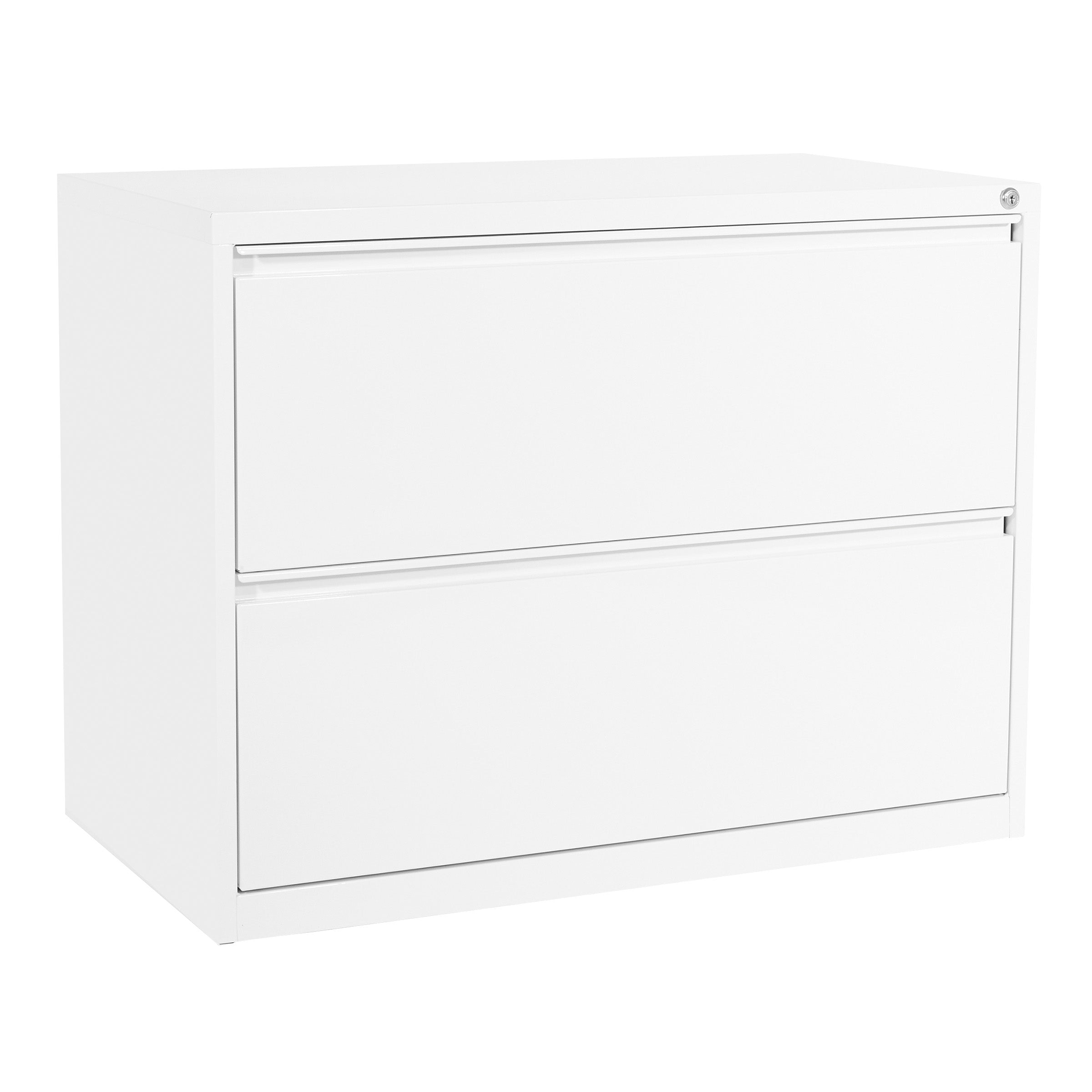 36" Wide 2 Drawer Lateral File - White