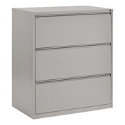 36" Wide 3 Drawer Lateral File With Core-Removeable Lock & Adjustable Glides - Innertone Light