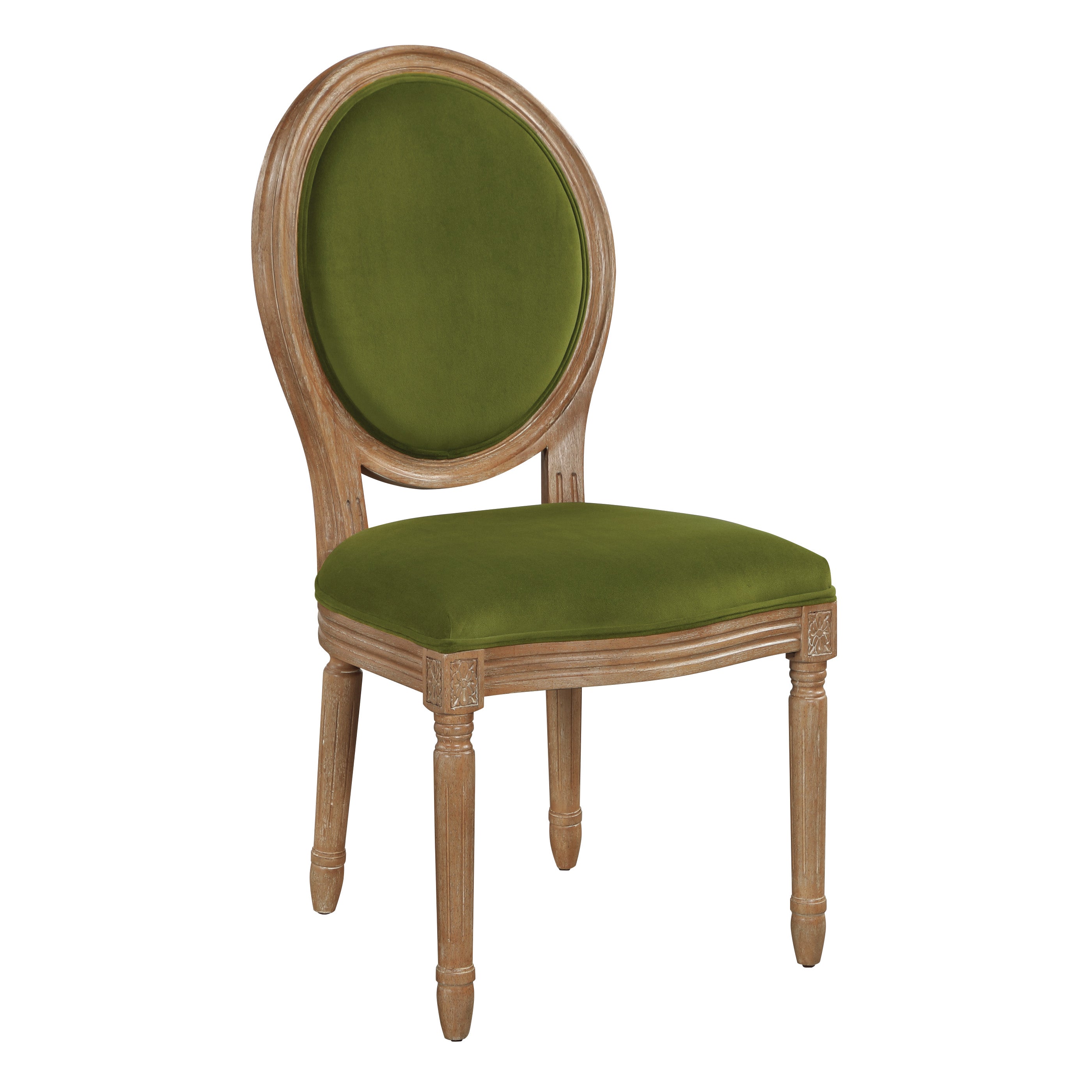 Lillian Oval Back Chair - Moss