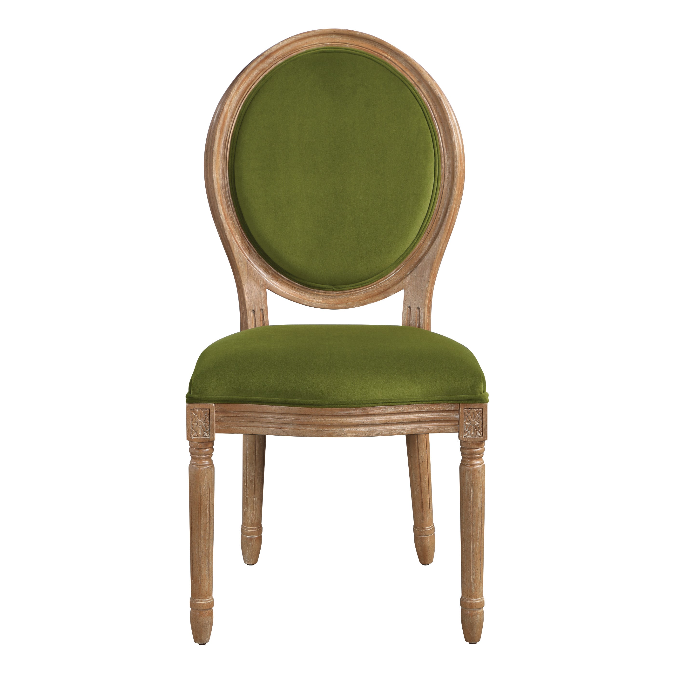 Lillian Oval Back Chair - Moss