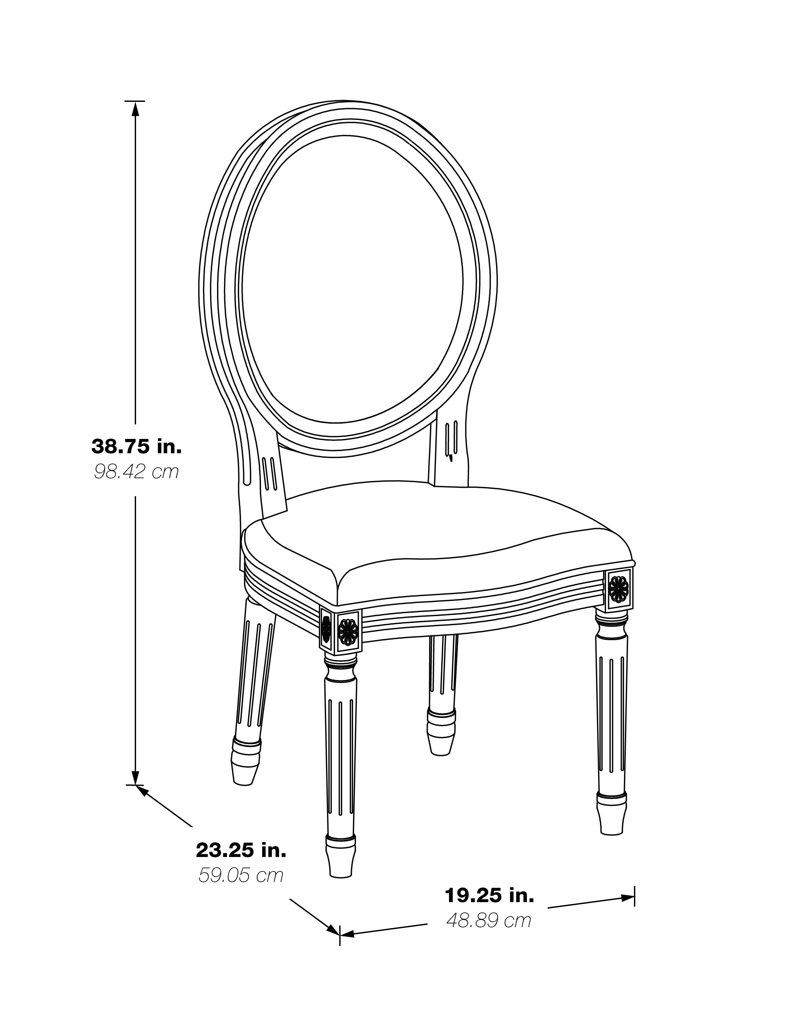 Lillian Oval Back Chair - Linen