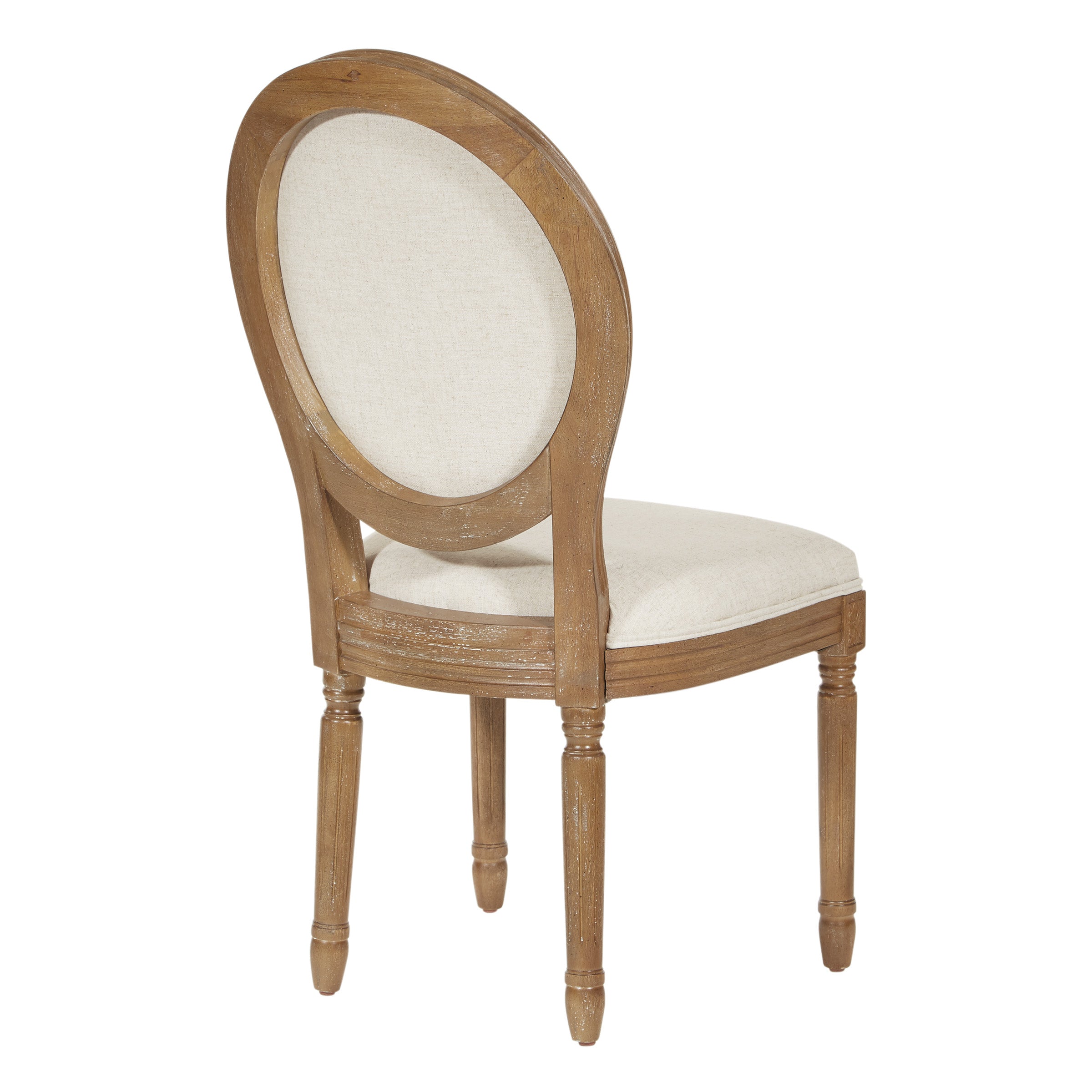 Lillian Oval Back Chair - Linen