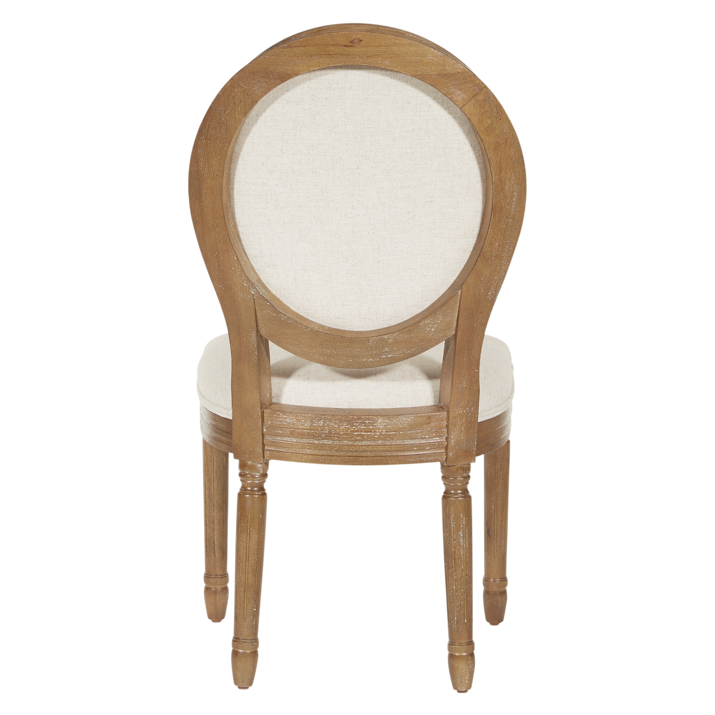Lillian Oval Back Chair - Linen