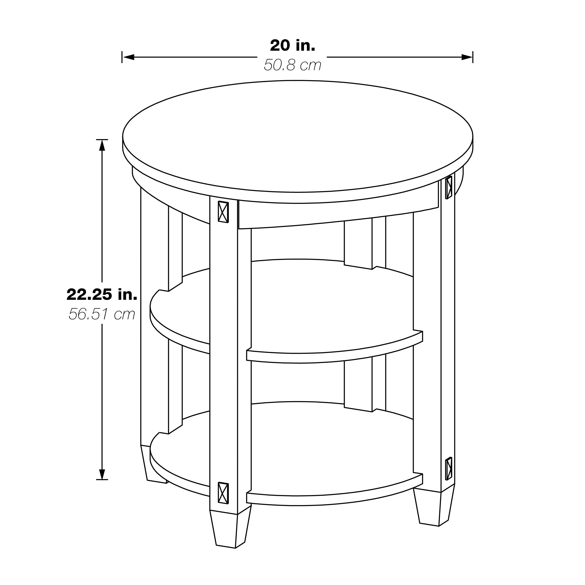 Lane End Table - Slate Grey