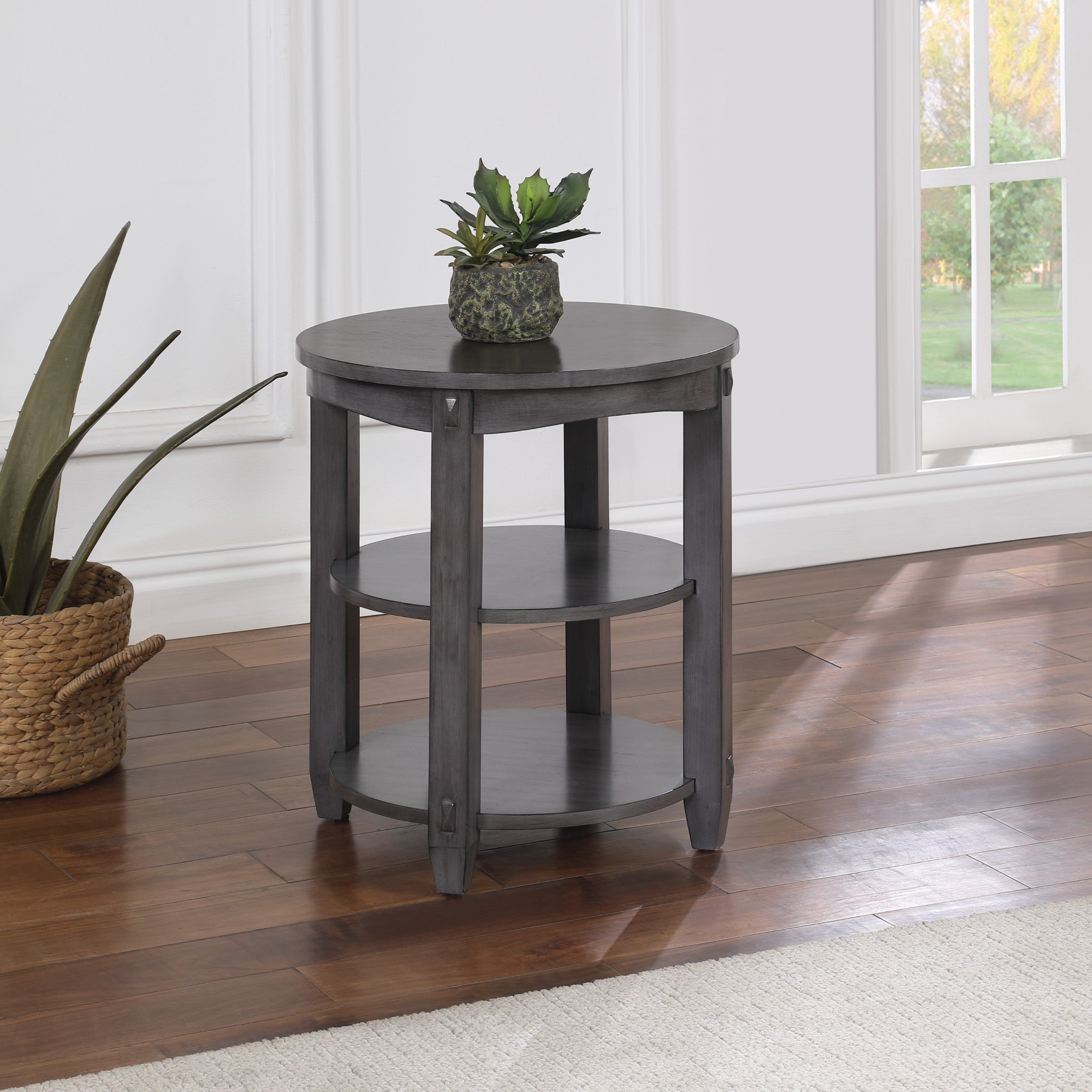 Lane End Table - Slate Grey