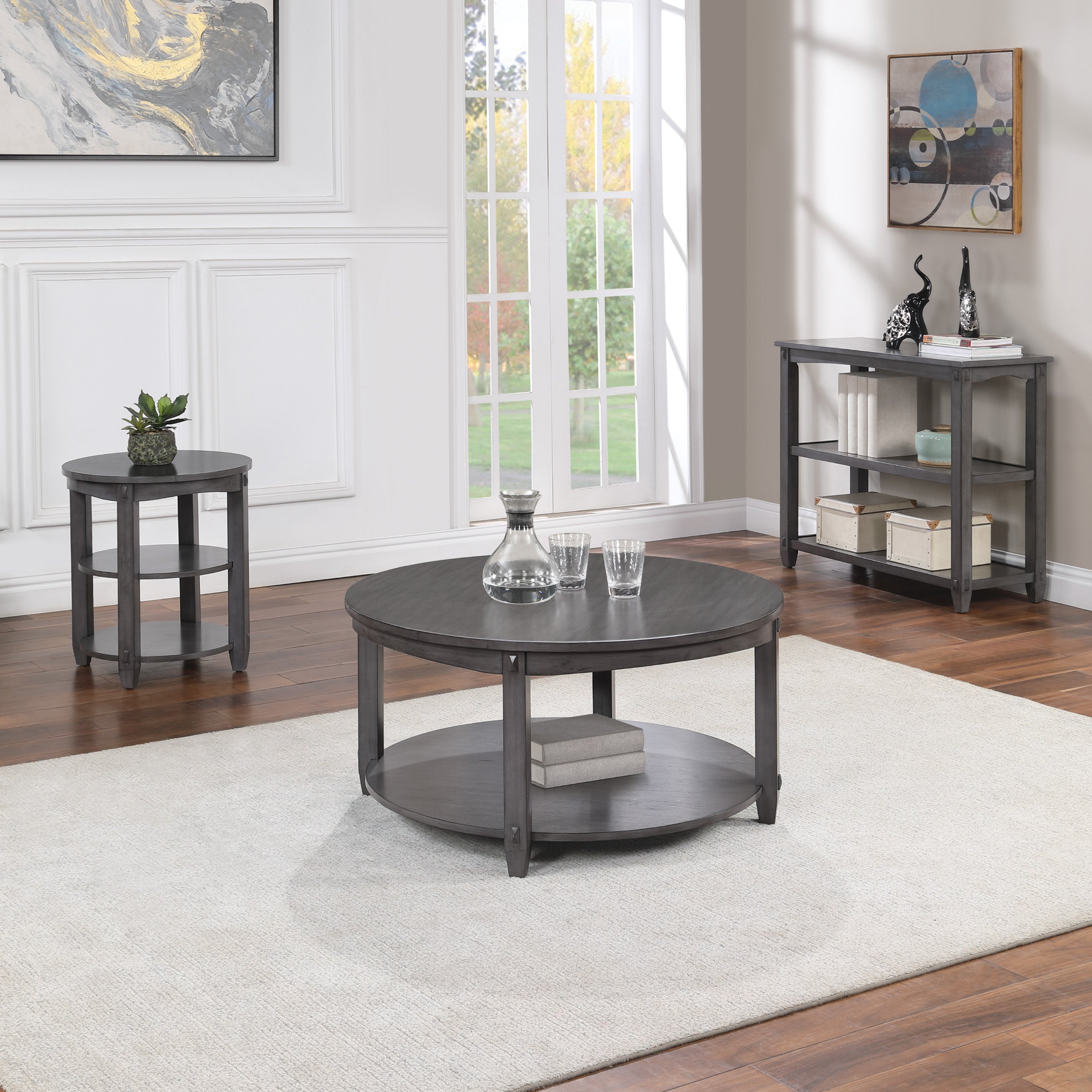 Lane Console Table - Slate Grey
