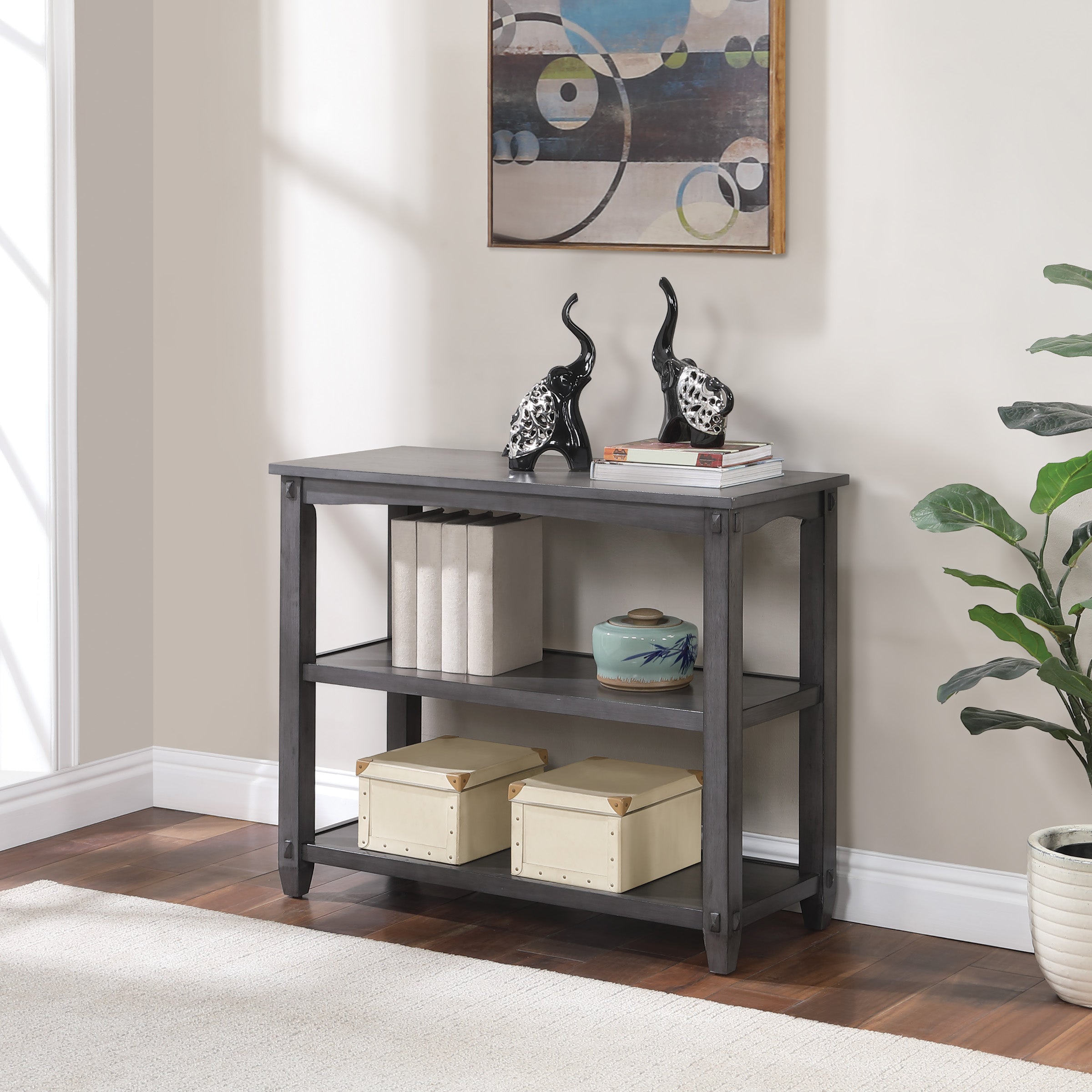 Lane Console Table - Slate Grey
