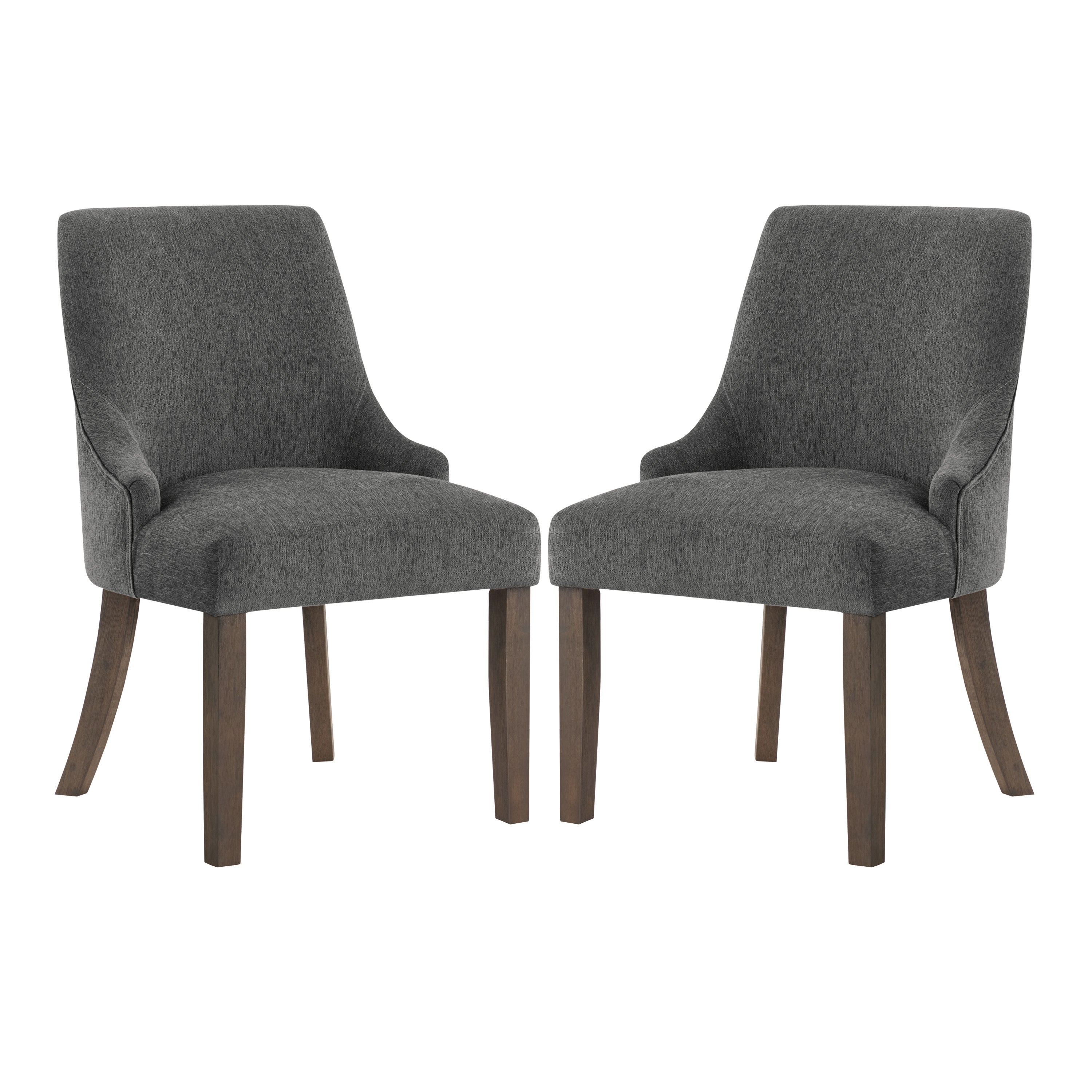 Leona Dining Chair 2-PK - Charcoal