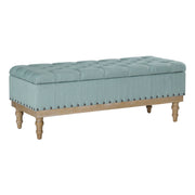 Landis Storage Bench - Sea Blue