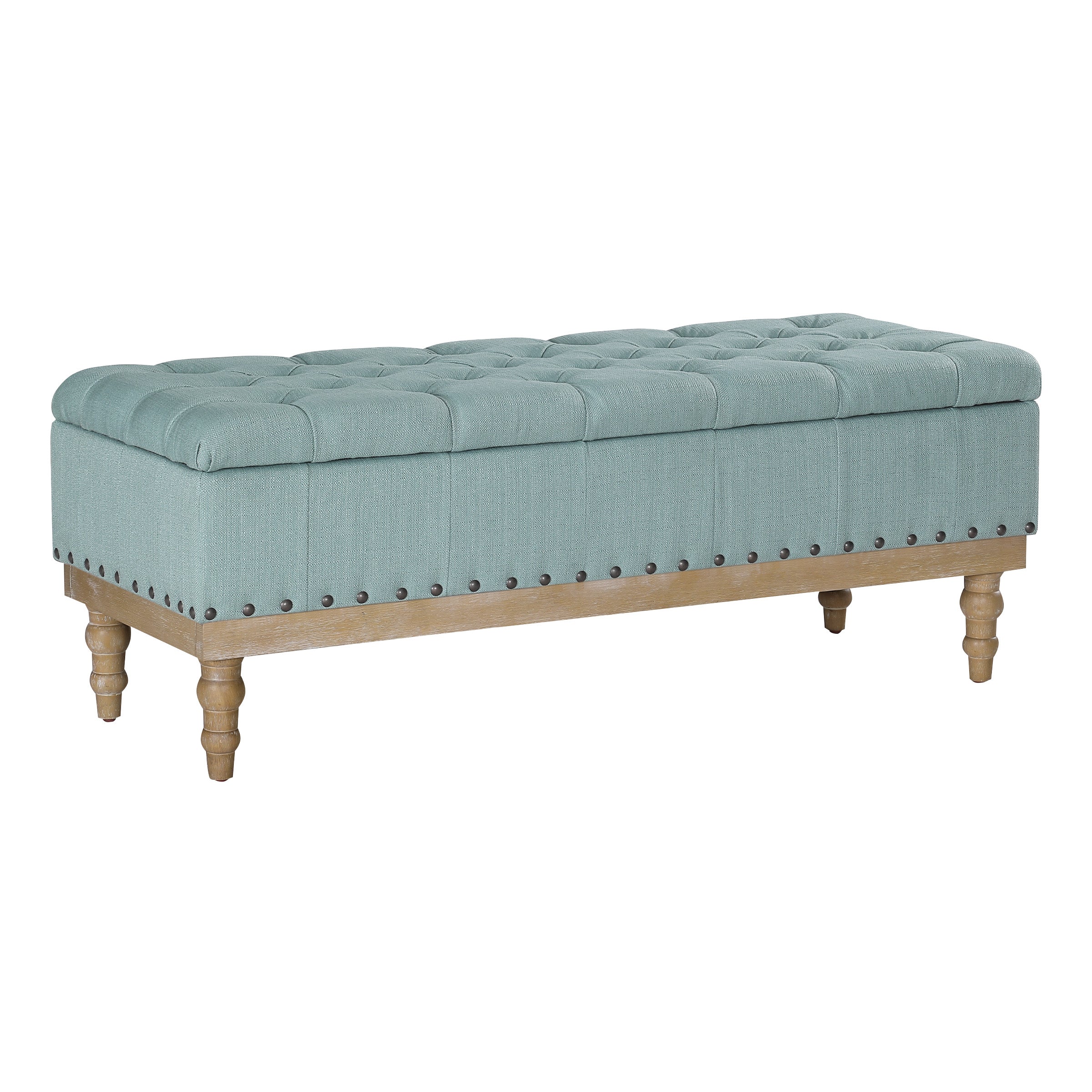 Landis Storage Bench - Sea Blue