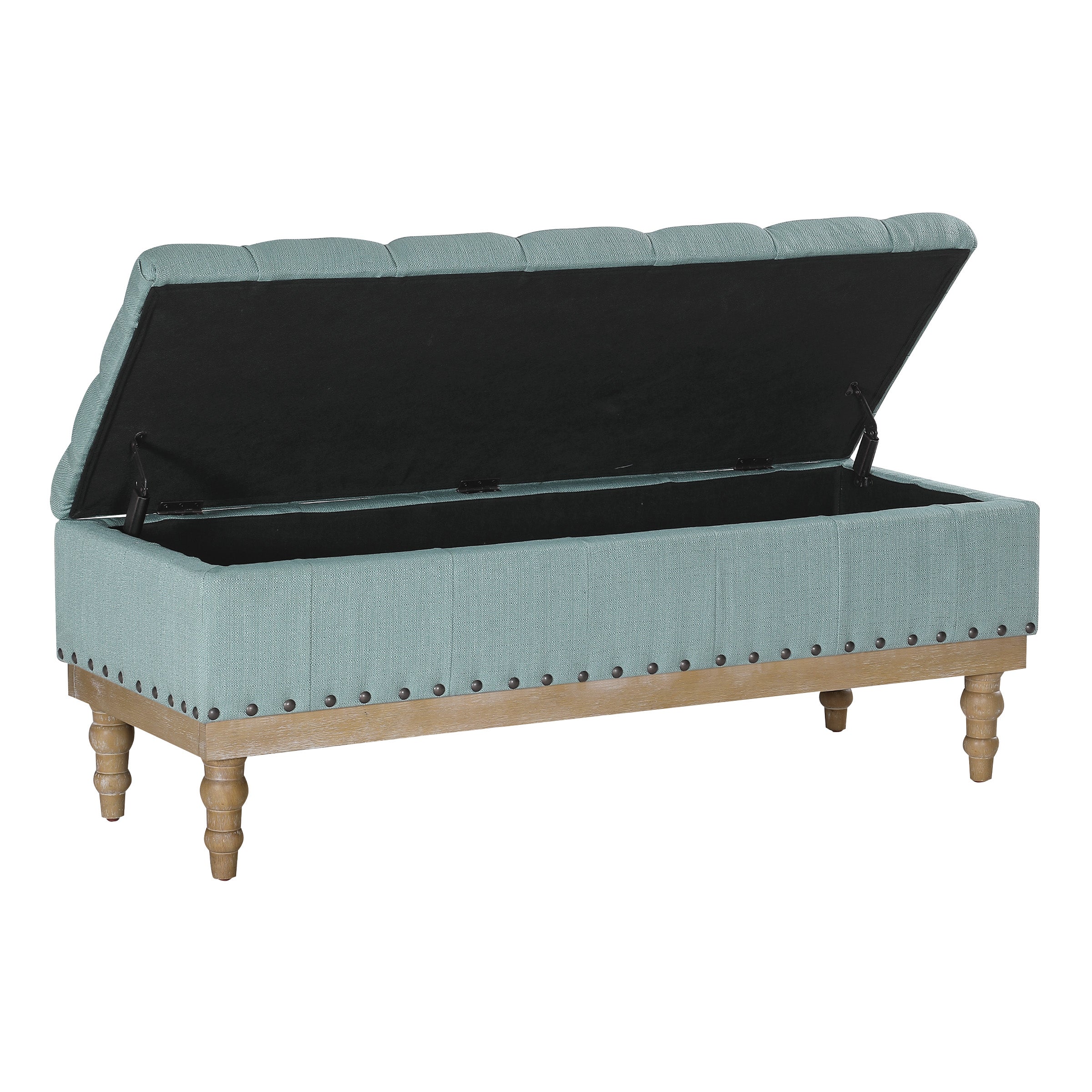 Landis Storage Bench - Sea Blue