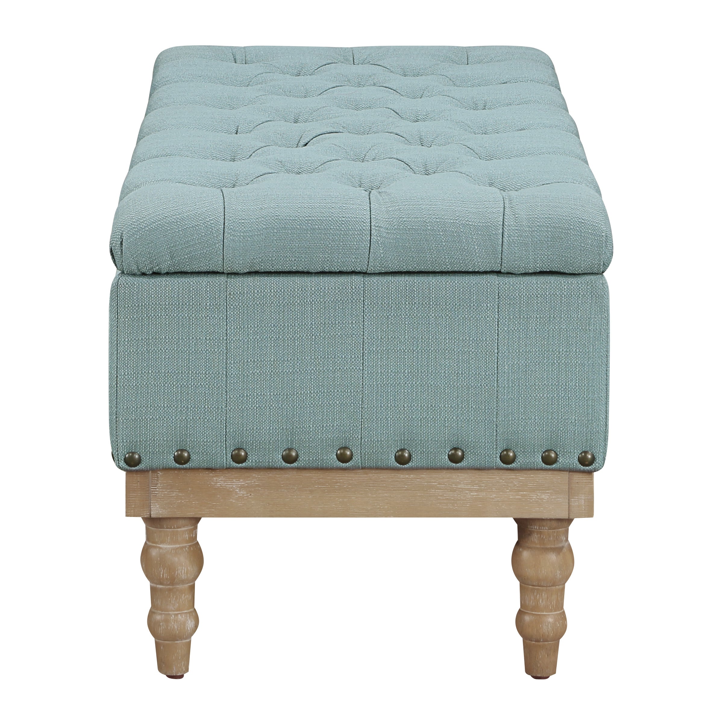 Landis Storage Bench - Sea Blue